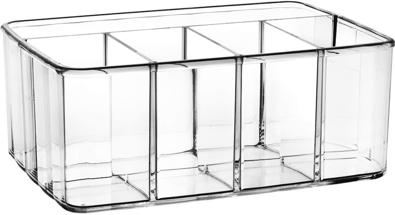 Kryllic Clear Drawer Organizer, Divided Makeup Bathroom Storage for Vanity. - e4cents