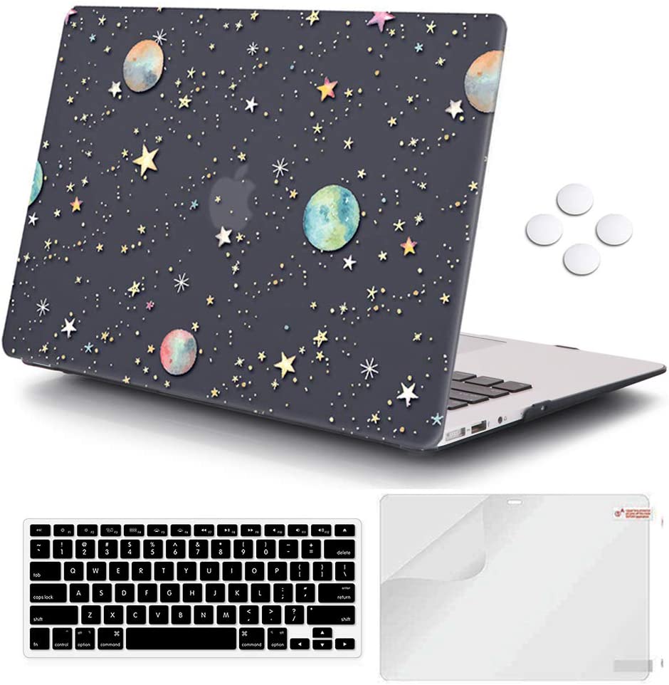Galaxy -  MacBook Air 13 inch Case 2009 - 2017 Release. Hard case, screen & keyboard protector - e4cents