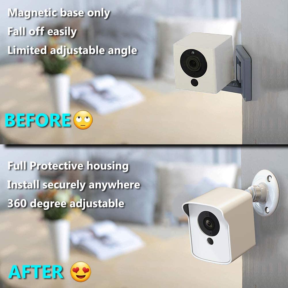 Wyze Cam Outdoor Mount, Upgraded Protective Cover and 360 Degrees Adjustable. - e4cents