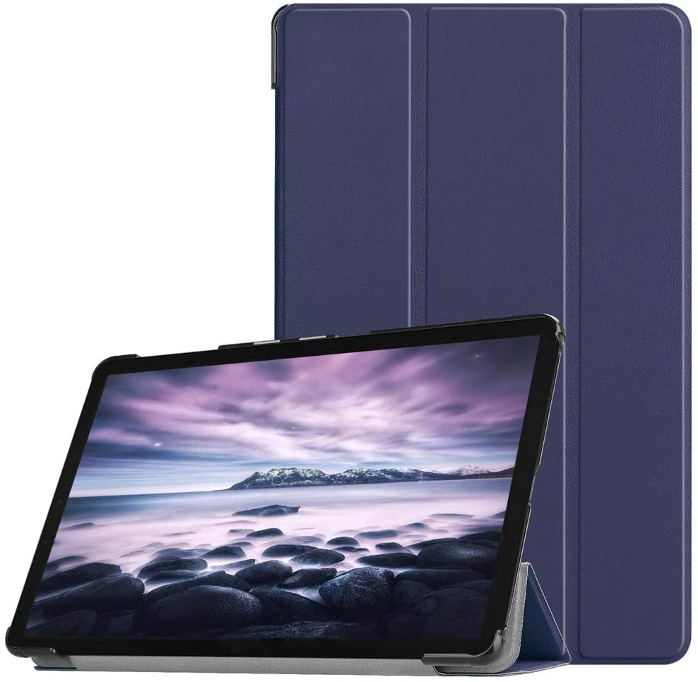 Ztotop Slim PU Leather Smart Folding Stand Cover Case for Samsung Galaxy Tab A 10.5 Inch SM-T590/ T595 2018 Release-Dark Blue. - e4cents