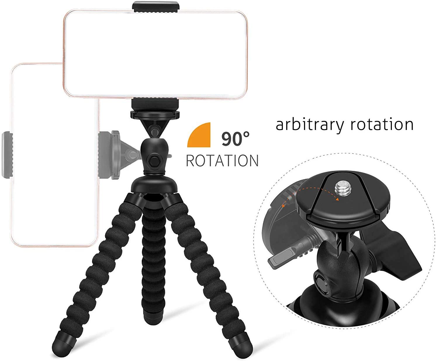 Ailun Digtal Camera Tripod Mount Stand Camera Holder for iPhone 14/14 Pro/14 Plus/14 Pro Max/13/13 Pro/13 - (LNC)