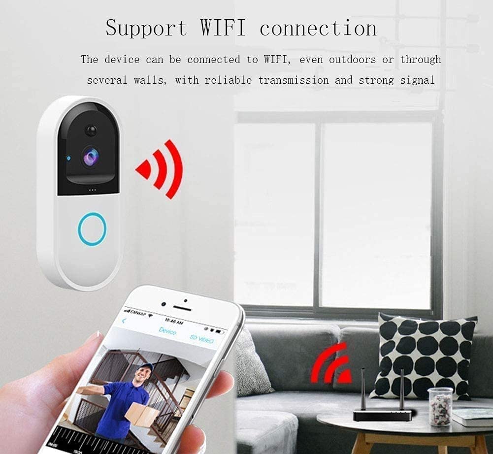 WiFi Wireless Security Video Doorbell,with Chime.