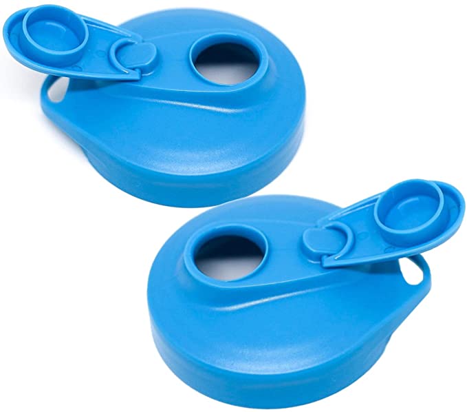 Blue Masontops Multi Top - 2 Pack - Wide Mouth Mason Jar Lids with Easy Pour Spout and Flip Cap – Sip, Pour, Store & More - Lid Accessories for Mason Jars - e4cents