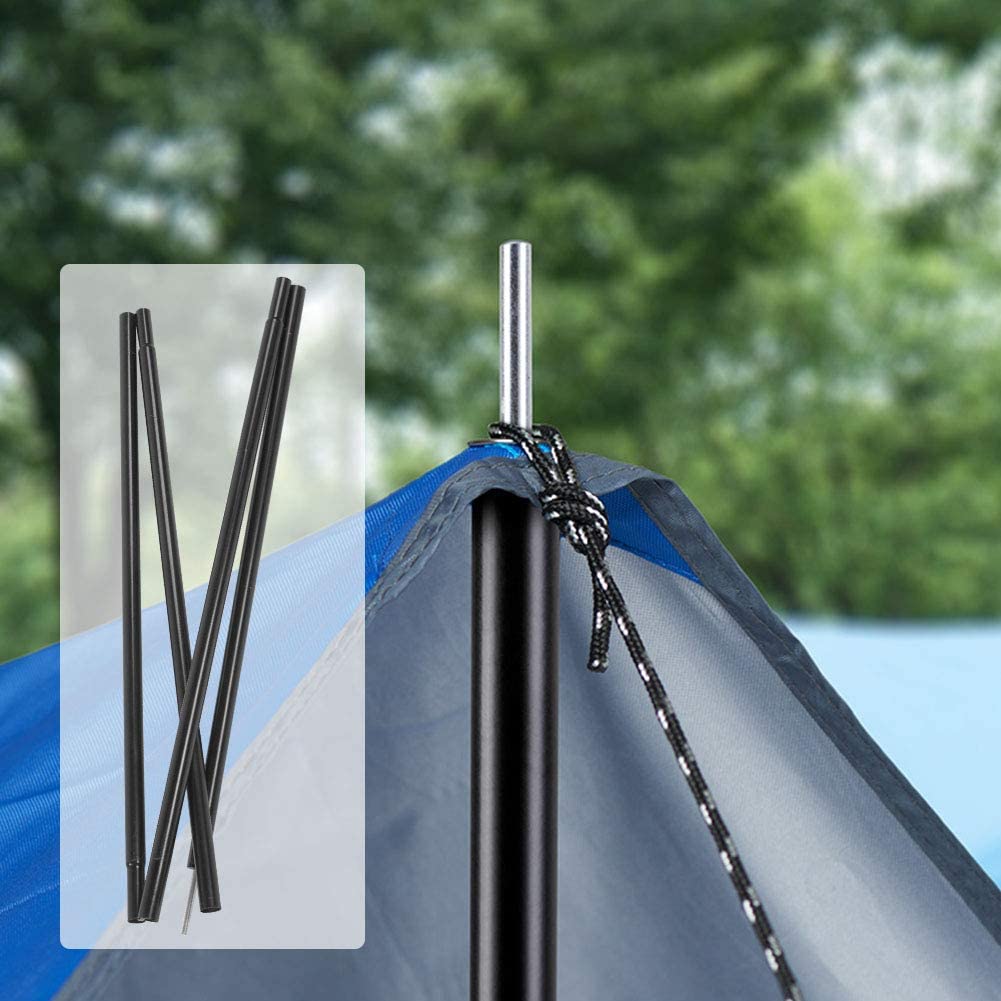2m Tent Rod Tent Pole Shelter Canopy Supporting Folding Rod Pole Tent Stakes Replacemen for Hiking Camping Outdoor. - e4cents