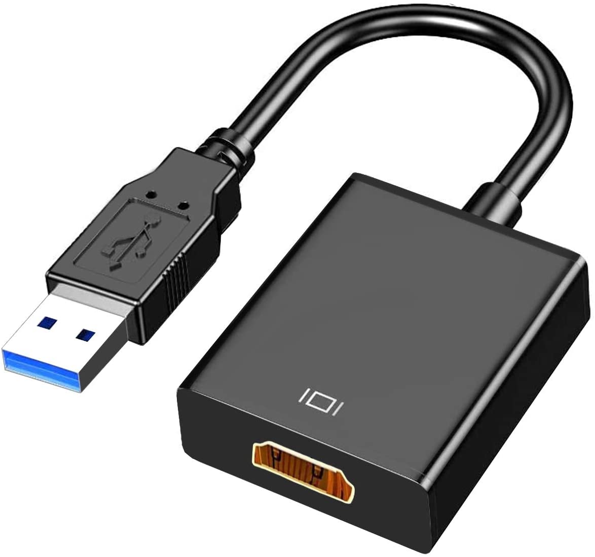 USB to HDMI Adapter, USB 3.0/2.0 to HDMI Cable Multi-Display Video Converter- PC Laptop Windows 7 8 10,Desktop - e4cents