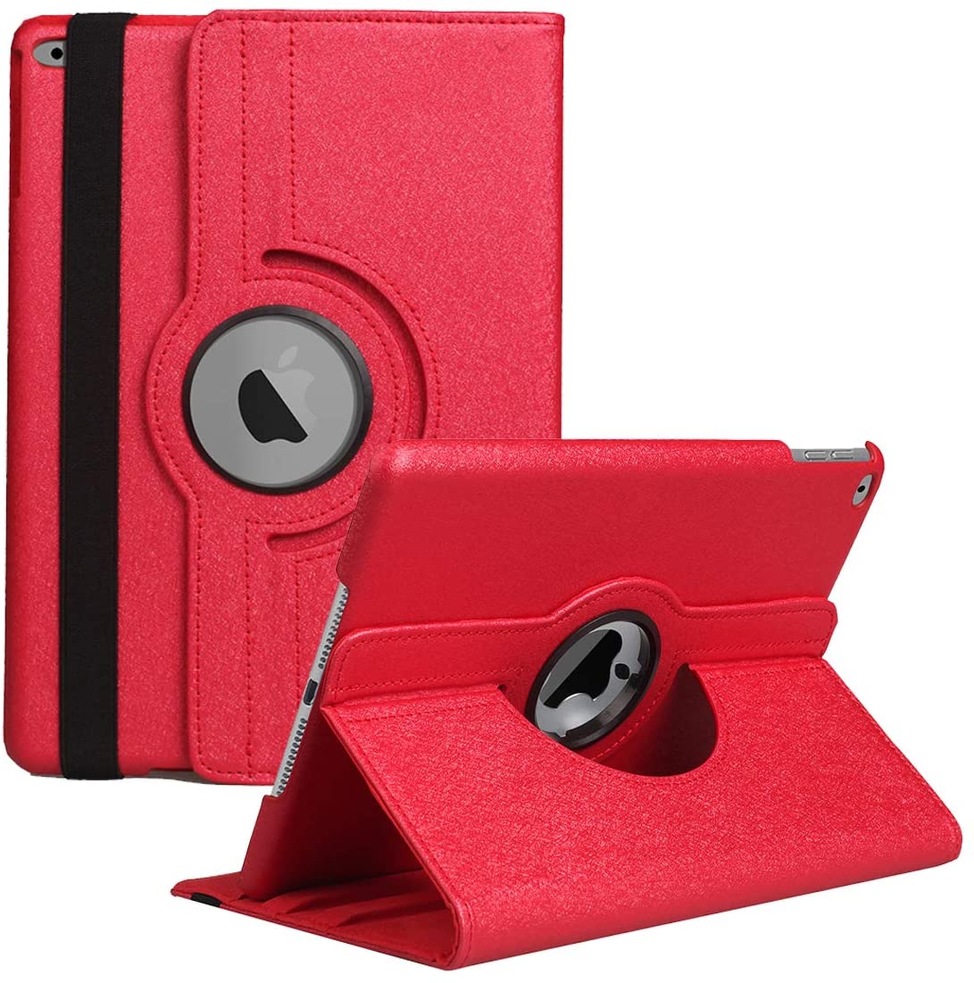 New iPad 9.7 inch 2018 2017/ iPad Air Case - 360 Degree Rotating Stand Smart Cover Case - e4cents