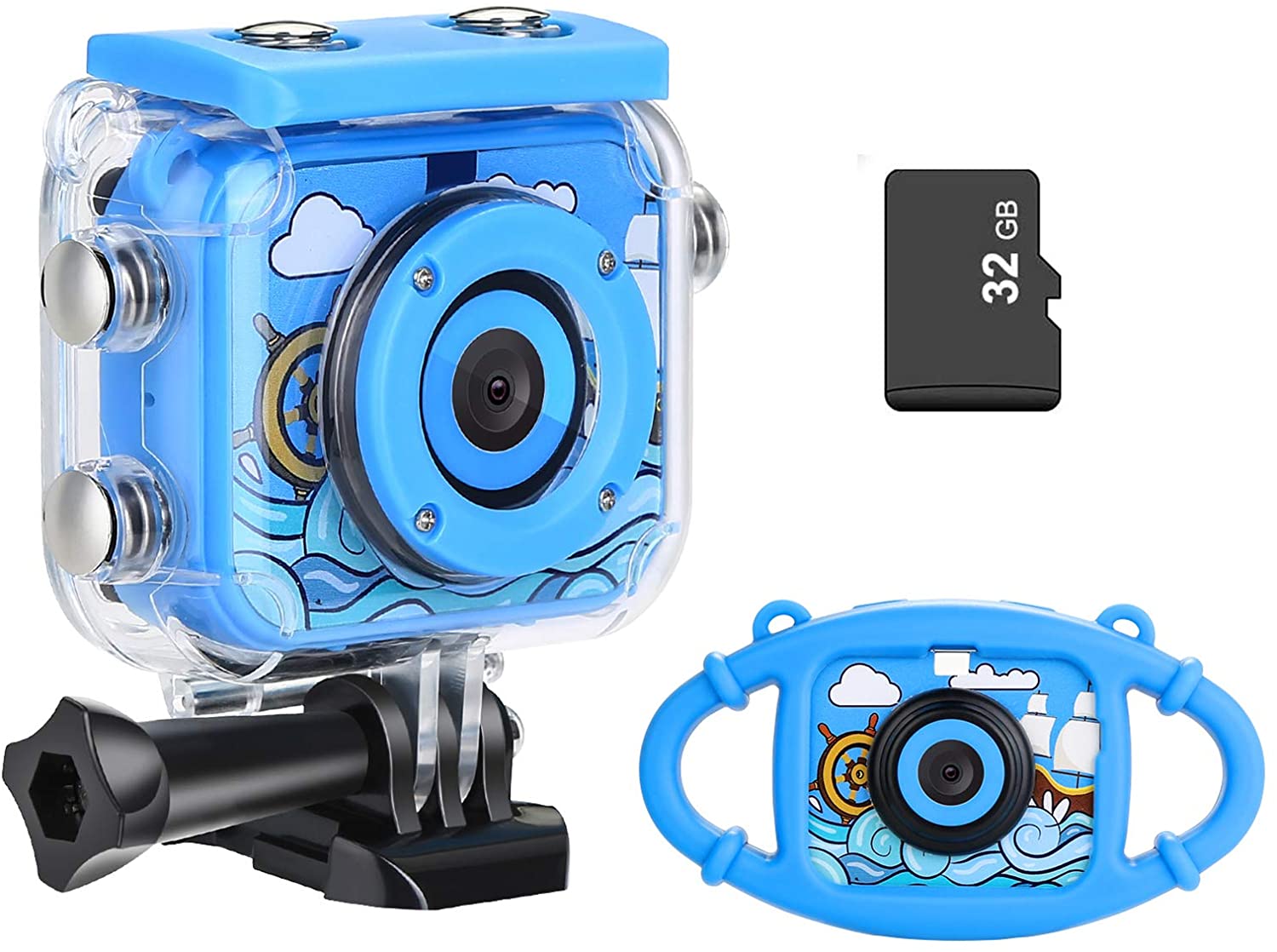 Kids Camera, Underwater Waterproof Digital Camera Kids Gifts for Boys Girls Age 3-13.
