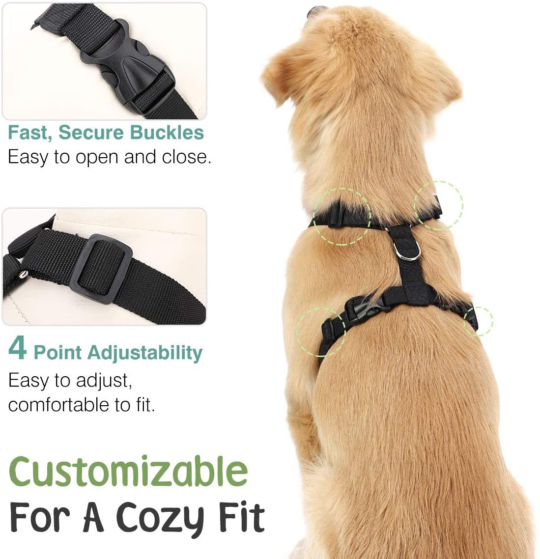 VavoPaw Dog Vehicle Safety Vest Harness. - e4cents