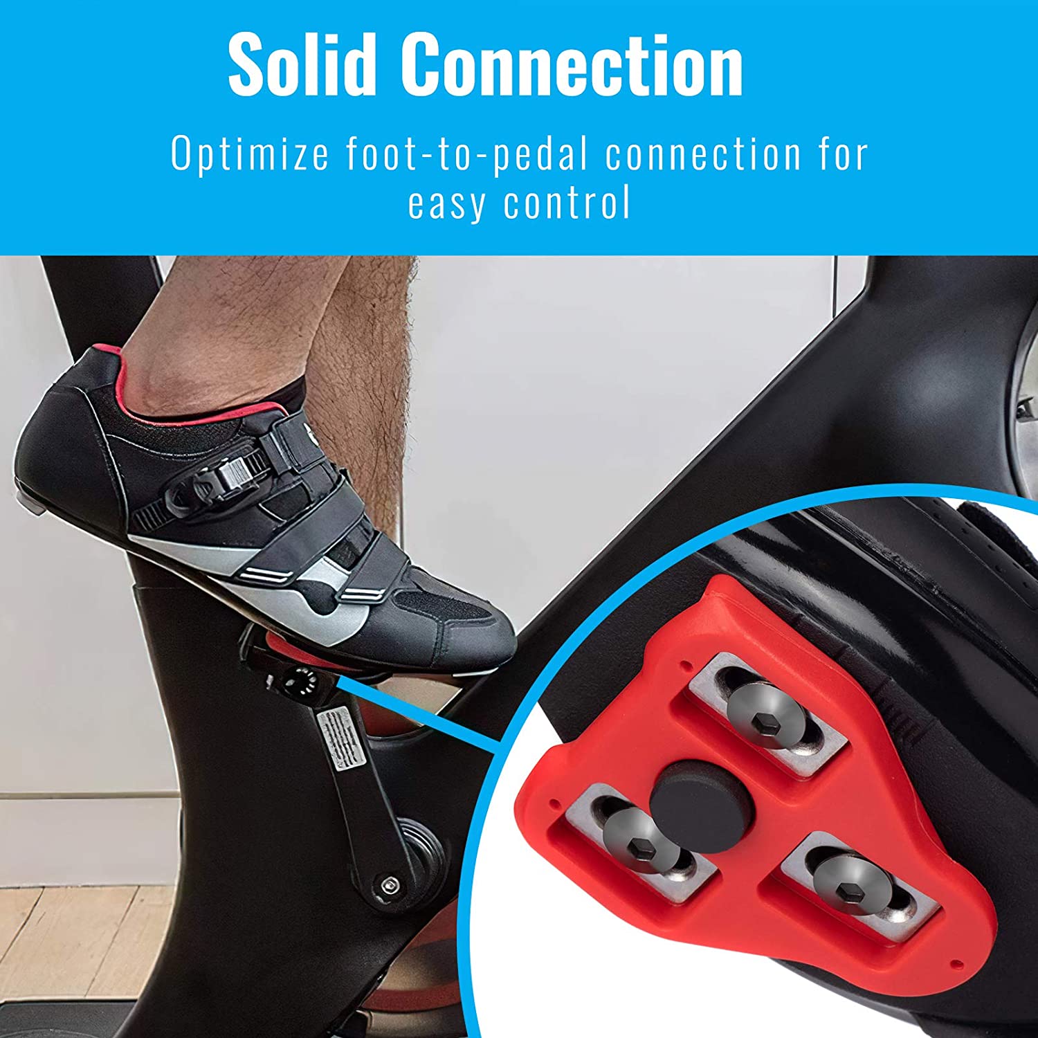 Bike Cleats Compatible with Look Delta 9 Degree Float Indoor / OUTDOOR Cycling (LNC)