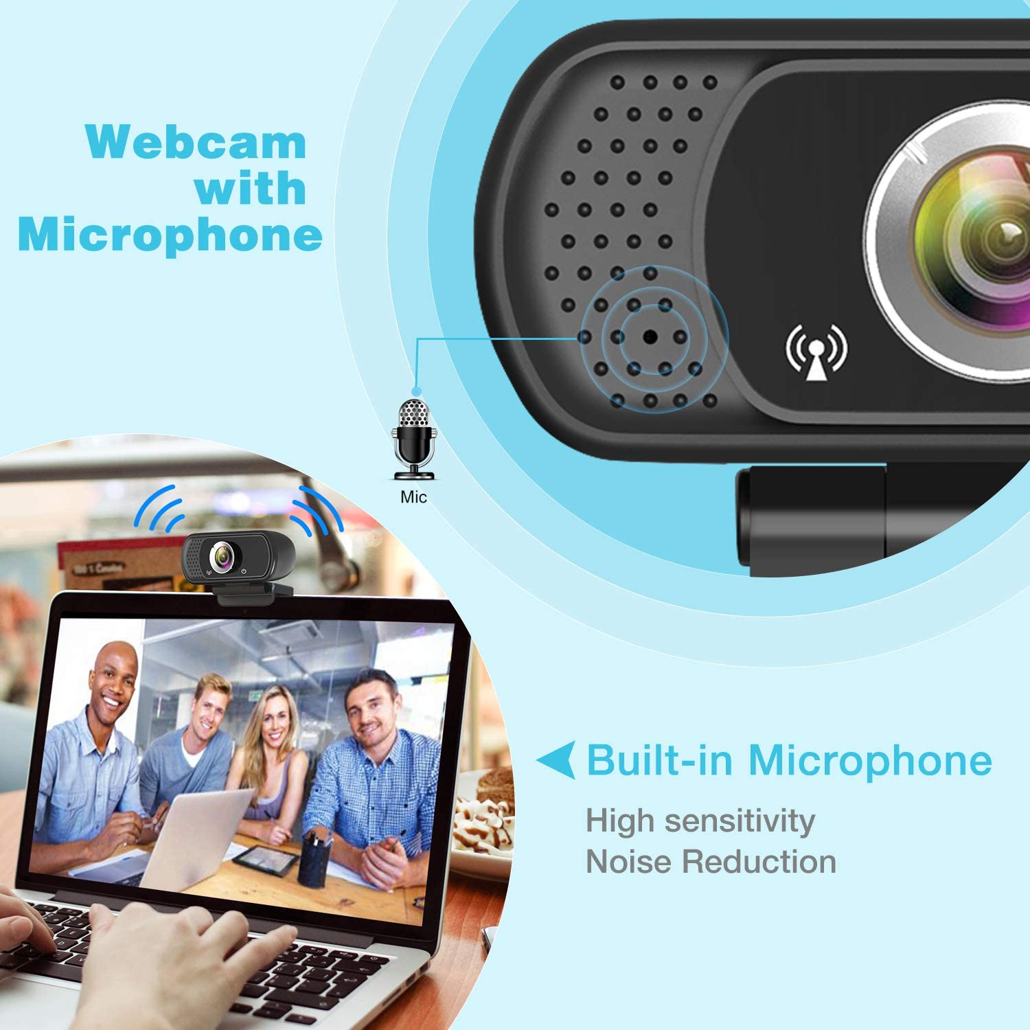 Akyta PC Laptop Desktop Computer Web Camera with Microphone. - e4cents