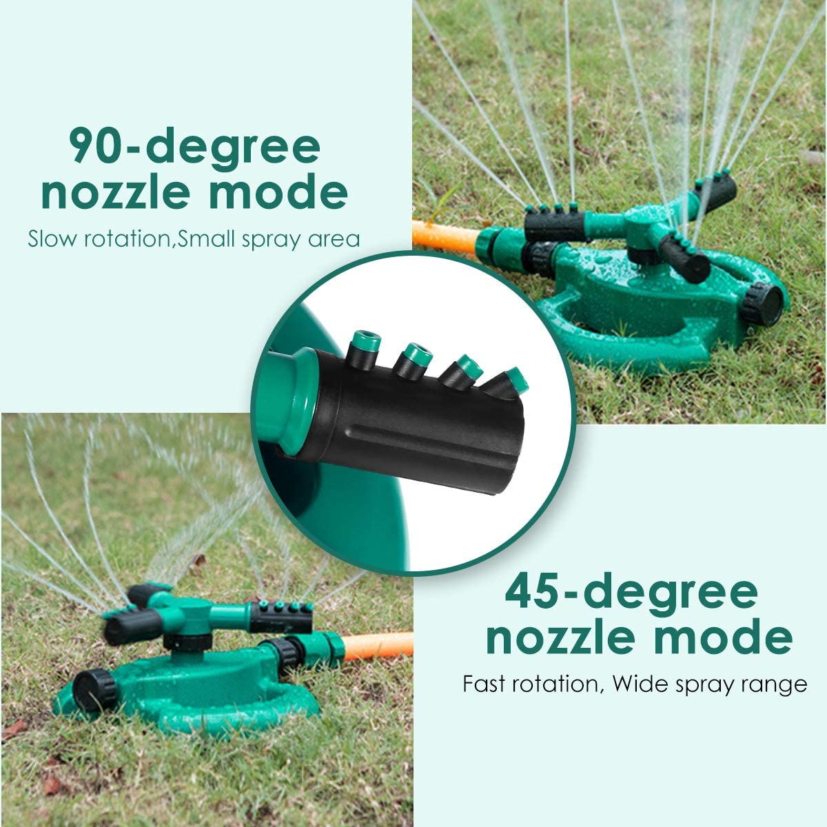 Garden Sprinkler, 360 Degree Automatic Rotating Lawn Sprinkler. - e4cents