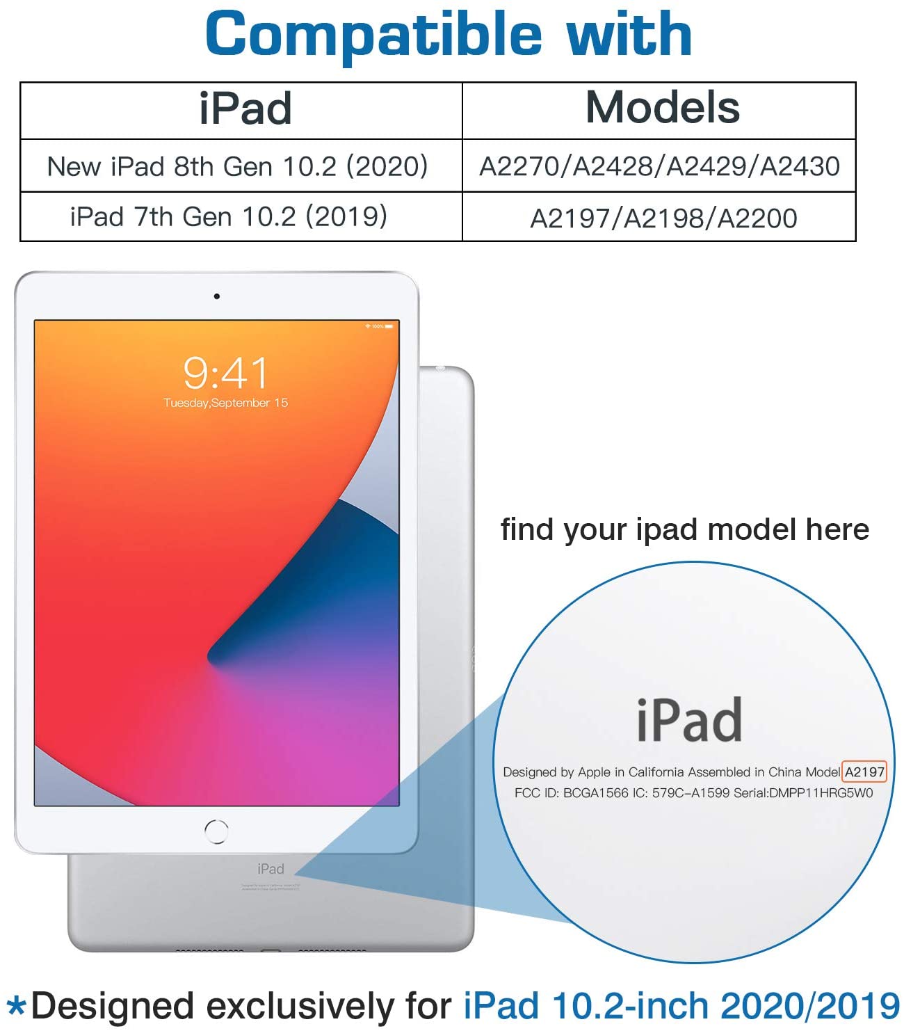 moko Case for New iPad 8th Generation 2020 / iPad 7th Generation 10.2" 2019 - Rhombic Mandala. - e4cents