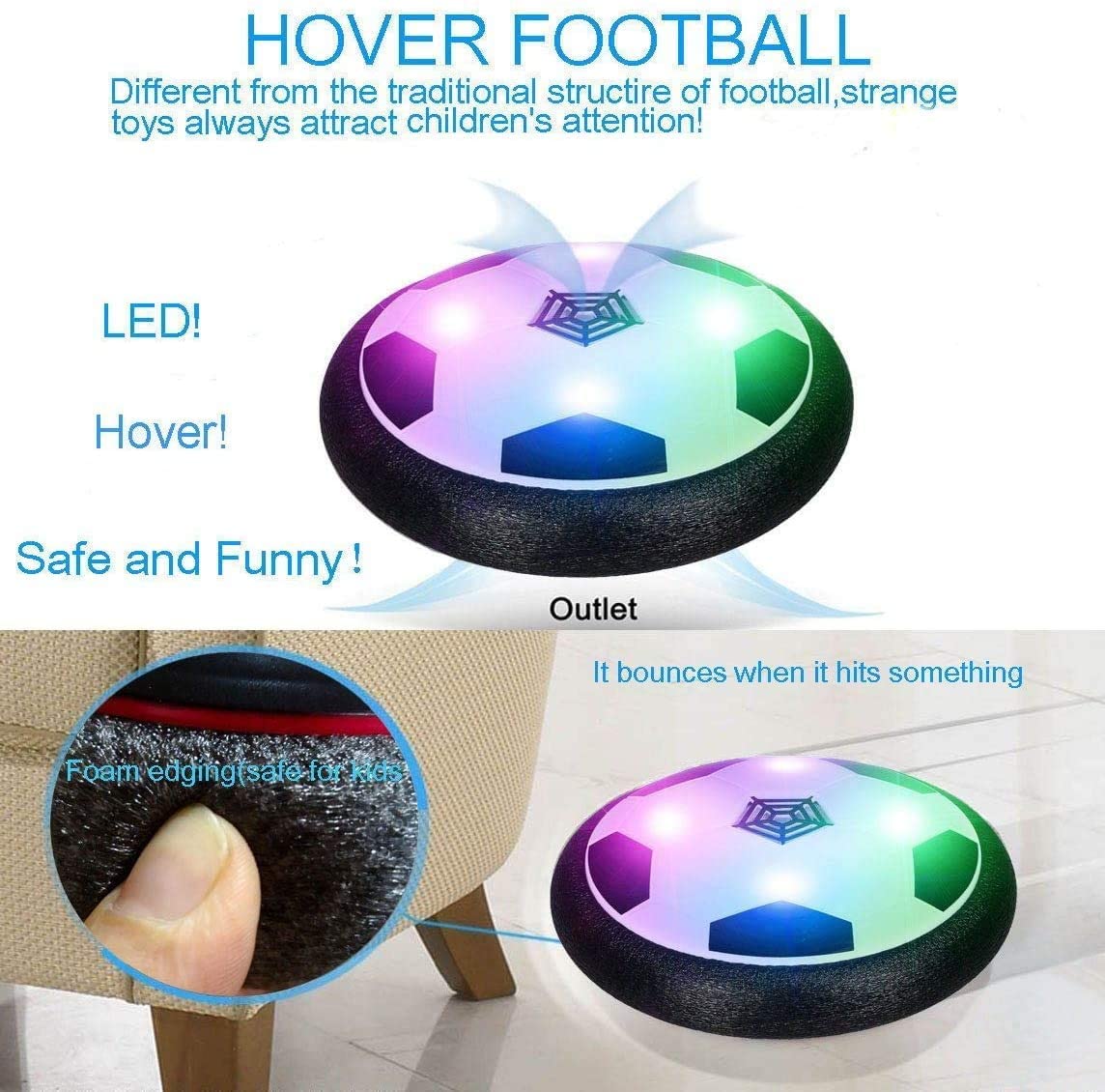 Hover Ball,Hover Soccer Ball for Boys Toys.