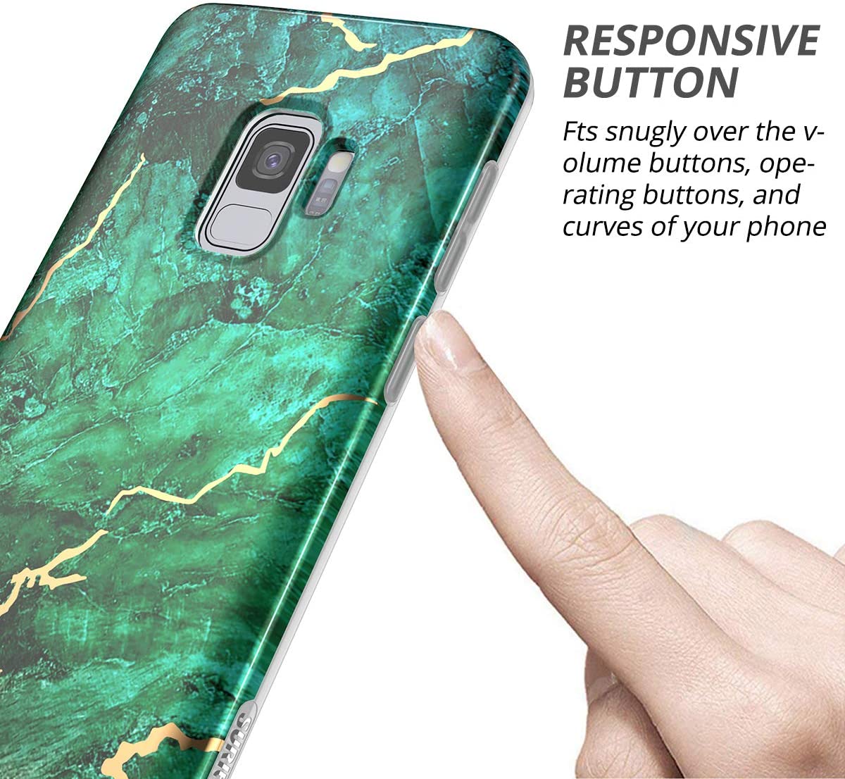 SURITCH Case for Samsung Galaxy S9 - Jade Marble - e4cents