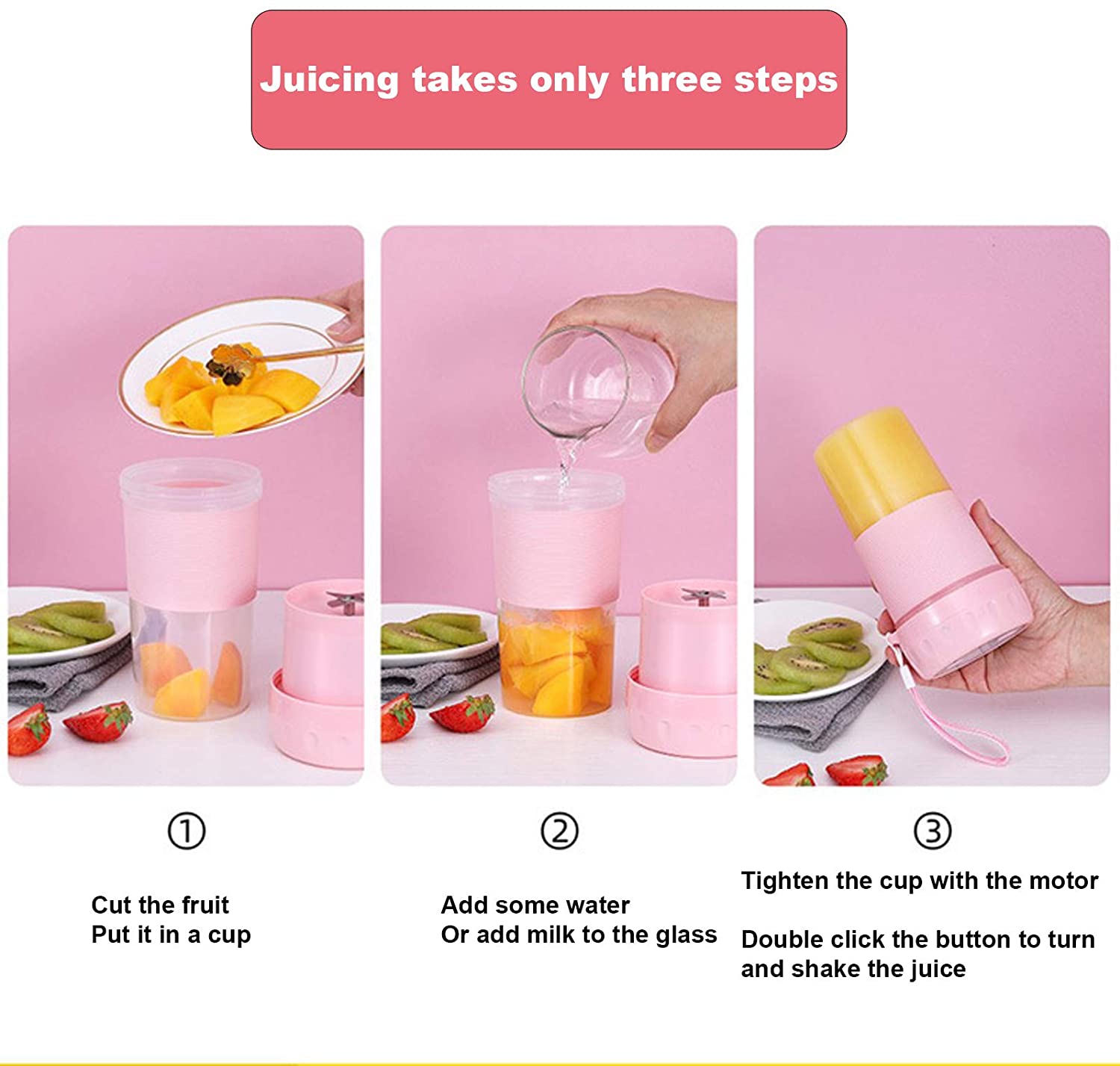 Portable Blender,Personal Size Blender Smoothies and Shake 300ml. - e4cents