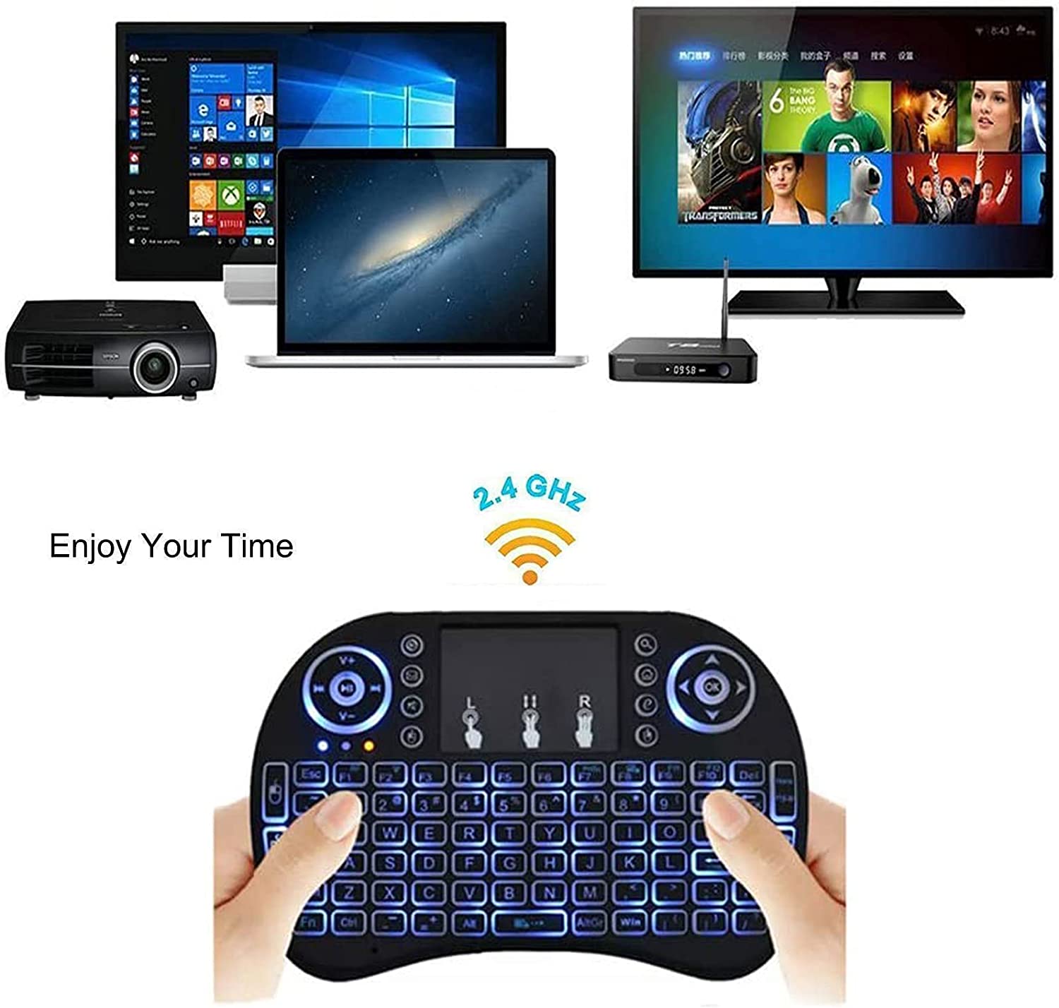Mini Wireless Multi-Media Keyboard. (NC)
