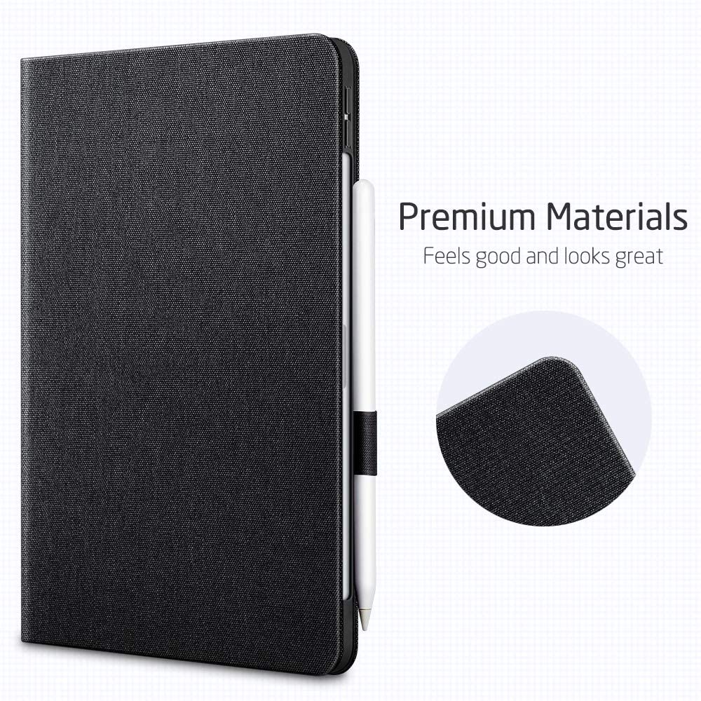 ESR Urban Premium Folio Case for iPad Pro 11" 2020 Case [Supports Apple Pencil 2 Wireless Charging] Book Cover Design - CHARCOAL - e4cents