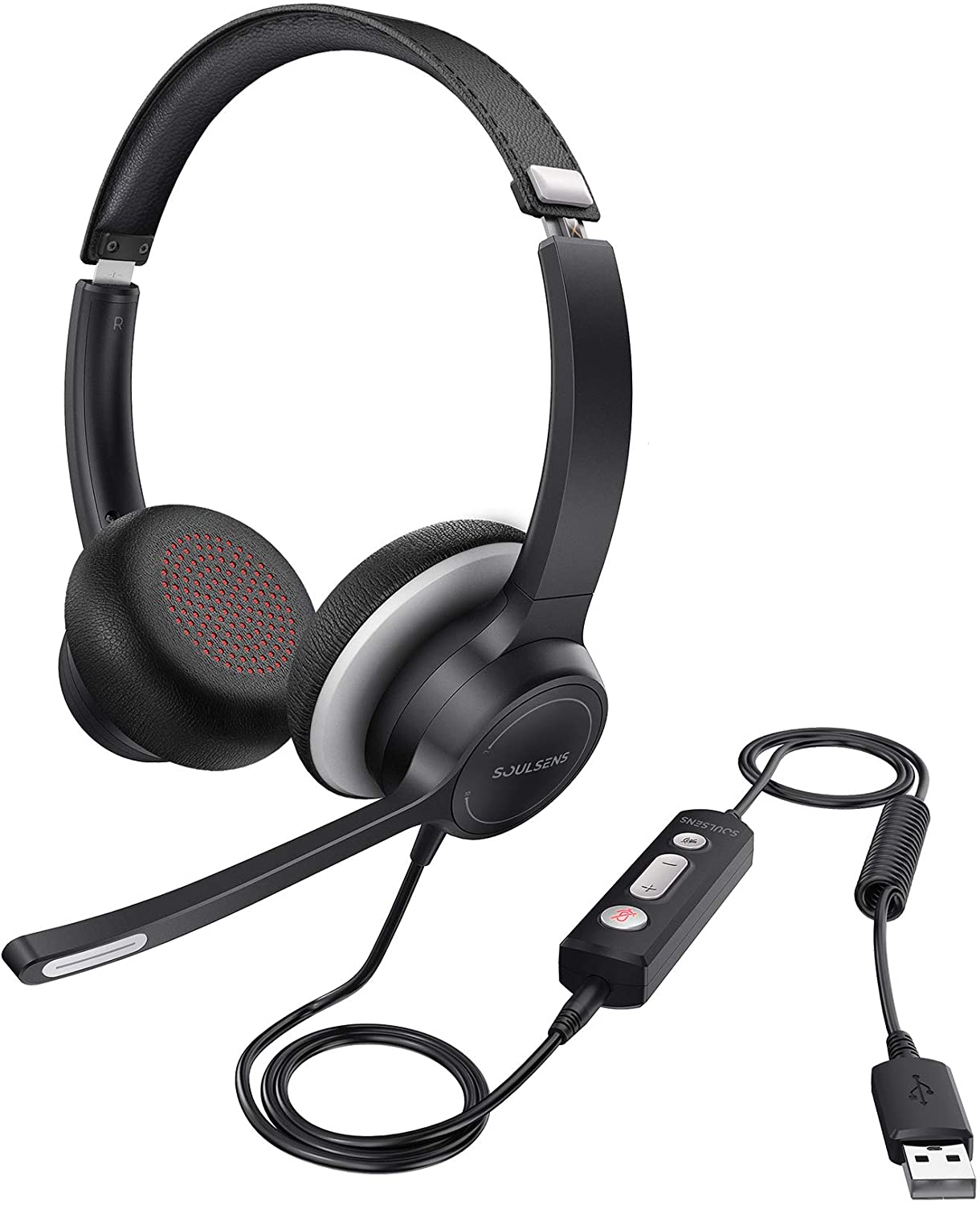 Soulsens USB Headset with Microphone Noise-Cancelling - e4cents