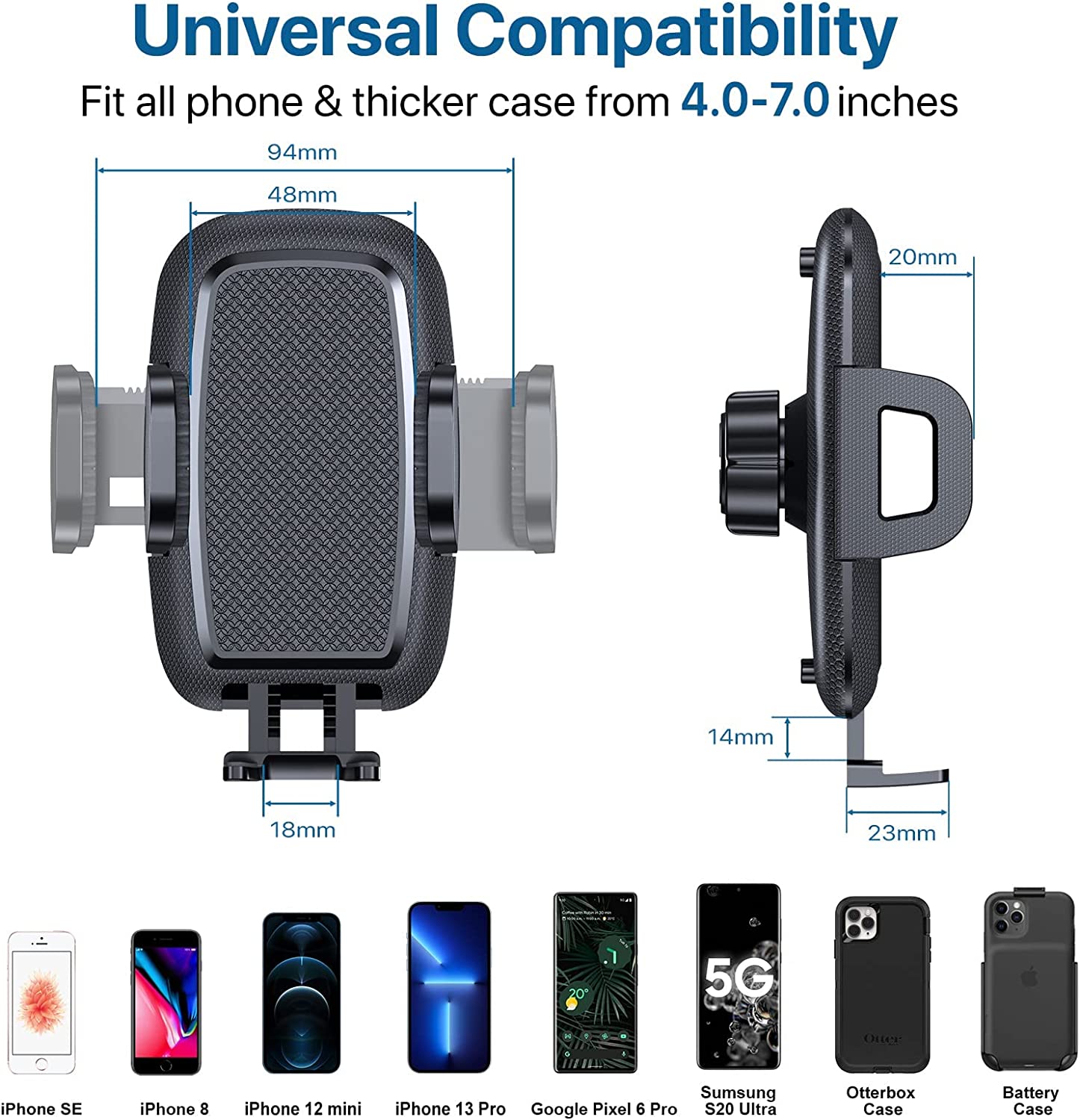 FREE - Universal Vehicle Cell Phone Mount with Adjustable Clip    -  (LNC)
