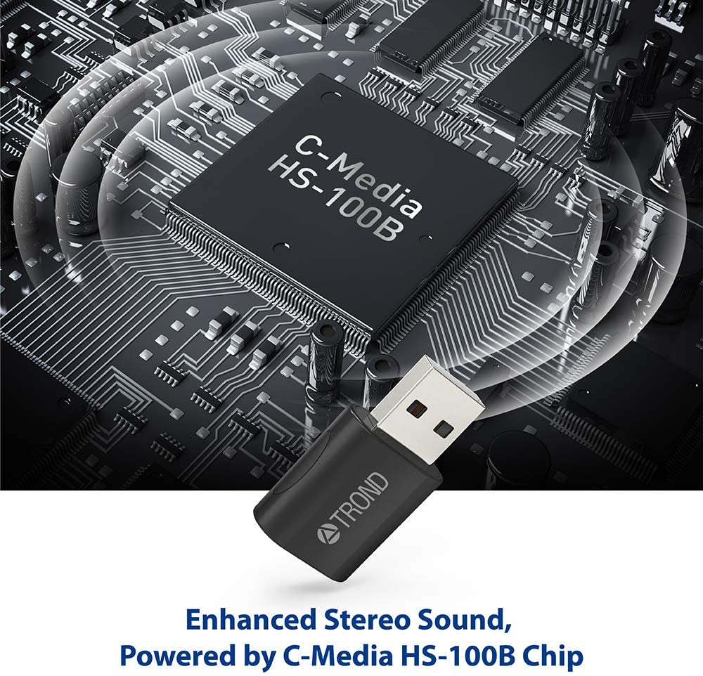 TROND External USB Audio Adapter Sound Card. - e4cents