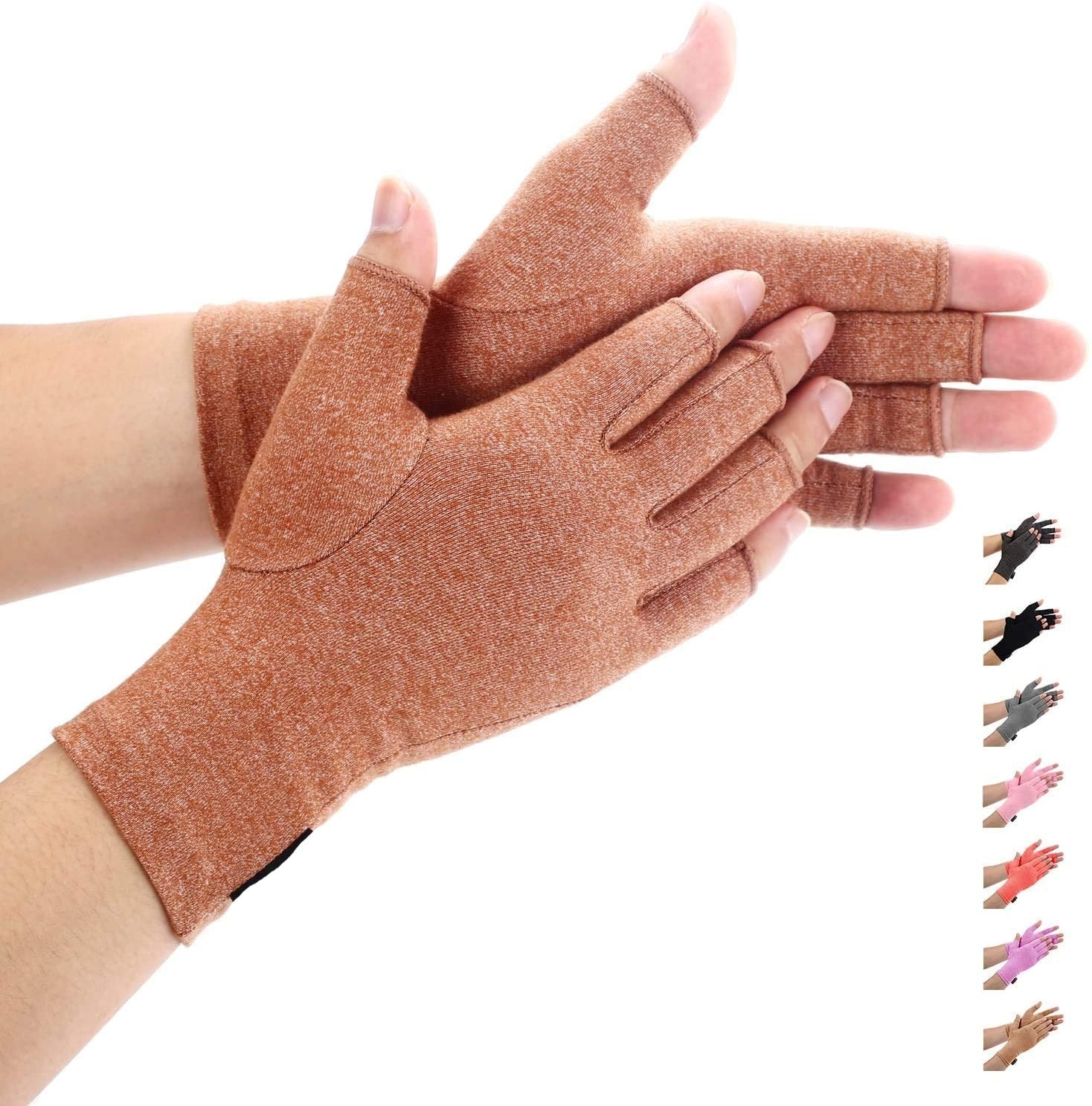 1 Pair Compression Arthritis Gloves Breathable Waterproof Anti-inflammatory Gloves  size M ( COLOR MAY VARY) - e4cents