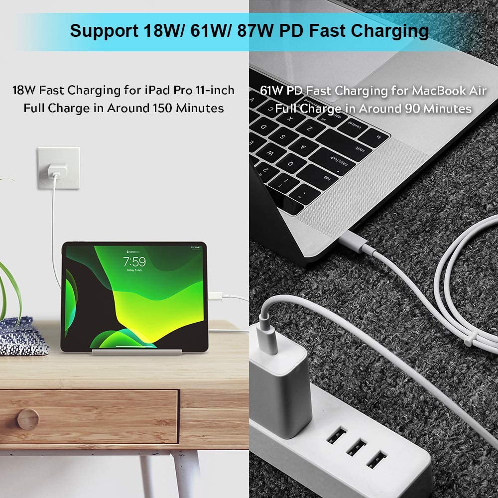 USB C Charge Cable, COOYA USB C to USB C Cable Pixel 4 Charger Cable. - e4cents