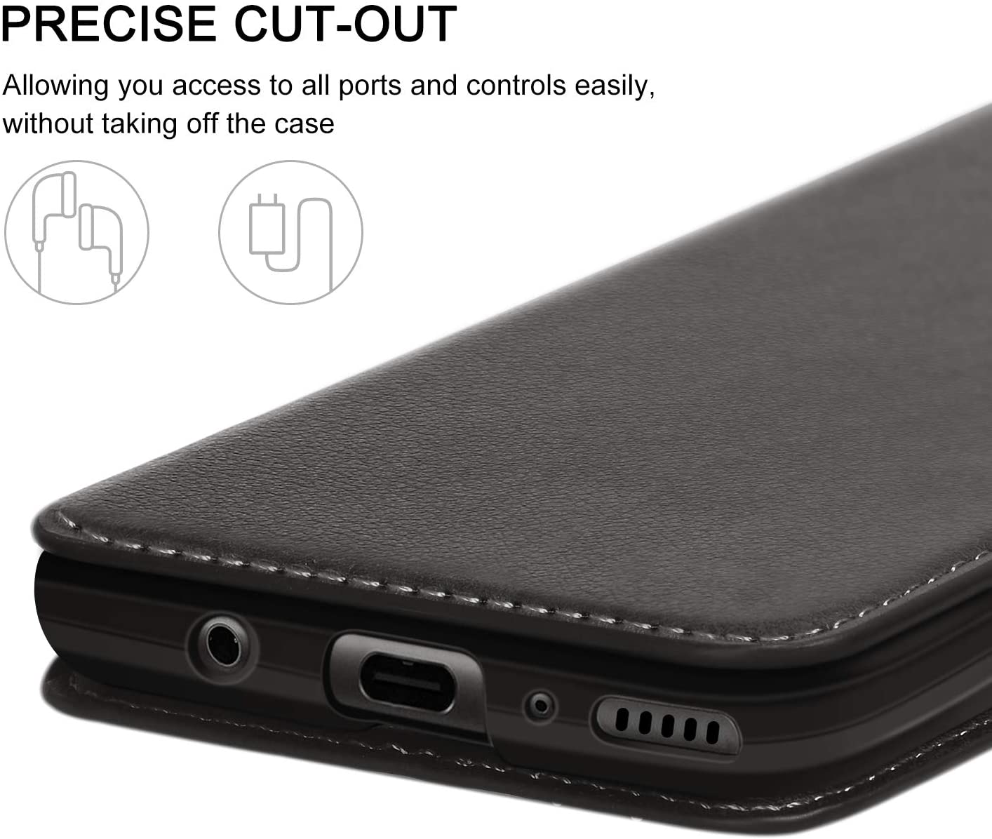 ykooe Case Compatible with Samsung Galaxy A51 - (black) - e4cents