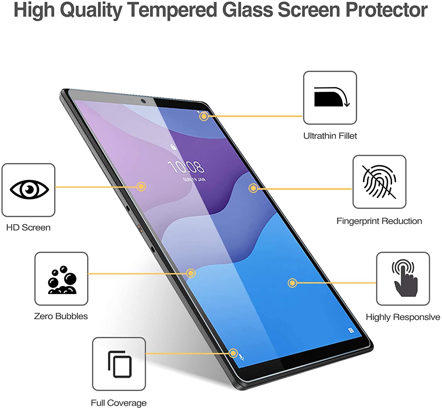 ProCase Screen Protector for Lenovo Tab M10 HD 2nd Gen (TB-X306X) / Smart Tab M10 HD 2nd Gen (TB-X306F) 10.1 Inch 2020 Release. - e4cents