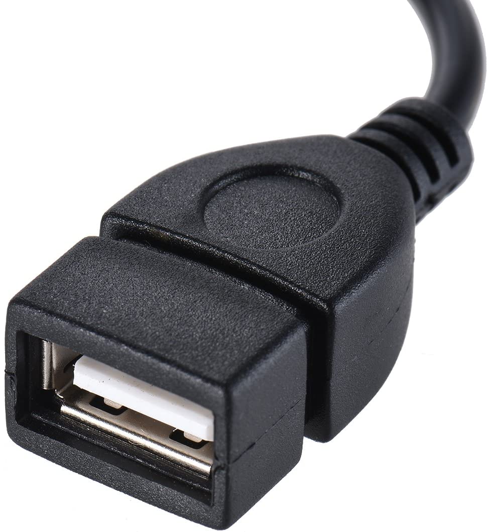 AUX to USB Adapter 3.5mm Male Aux Audio Jack Plug to USB 2.0 . (NC)