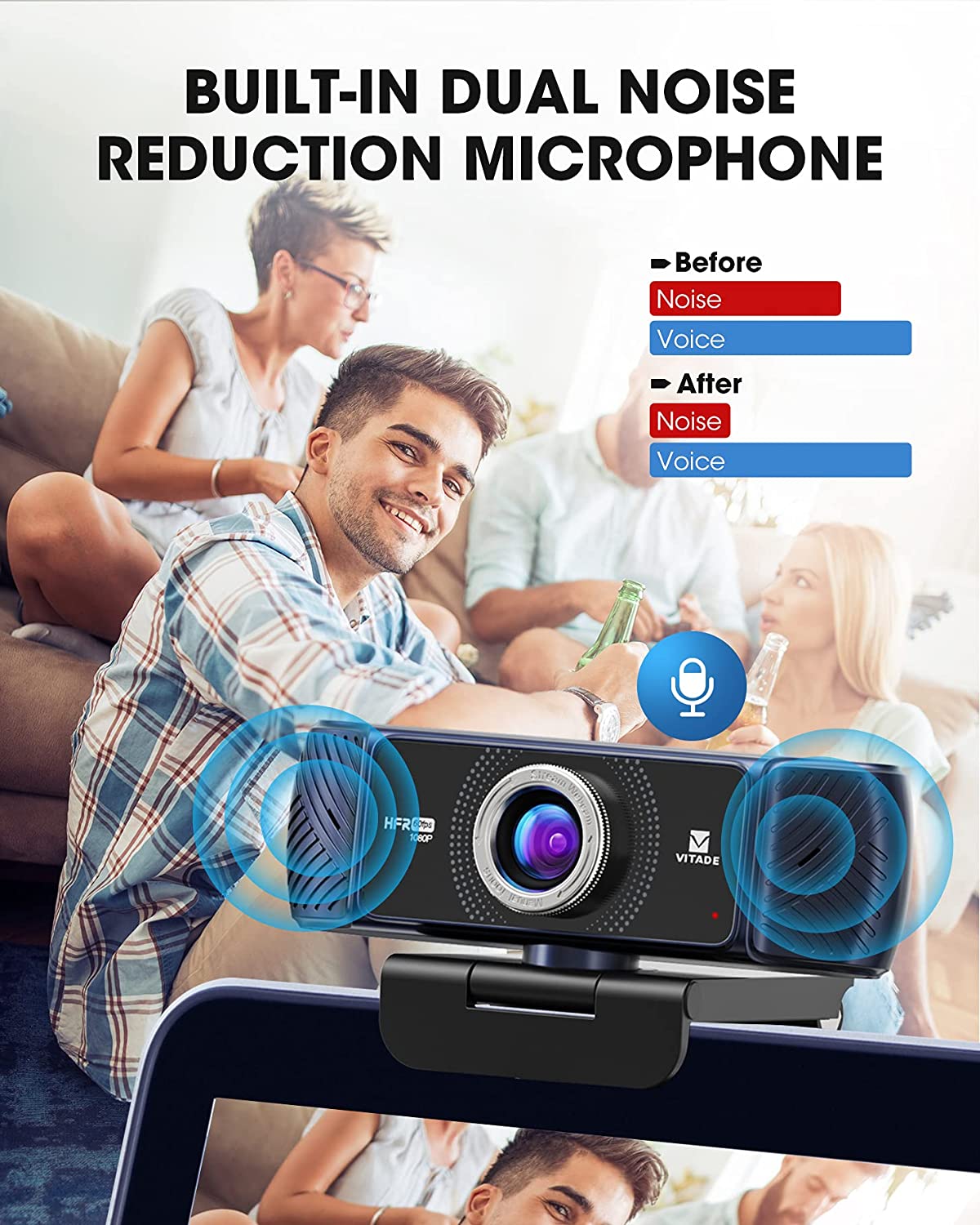 Vitade 682H Pro HD USB Computer Web Camera Video Cam for Gaming Conferencing (LNC)