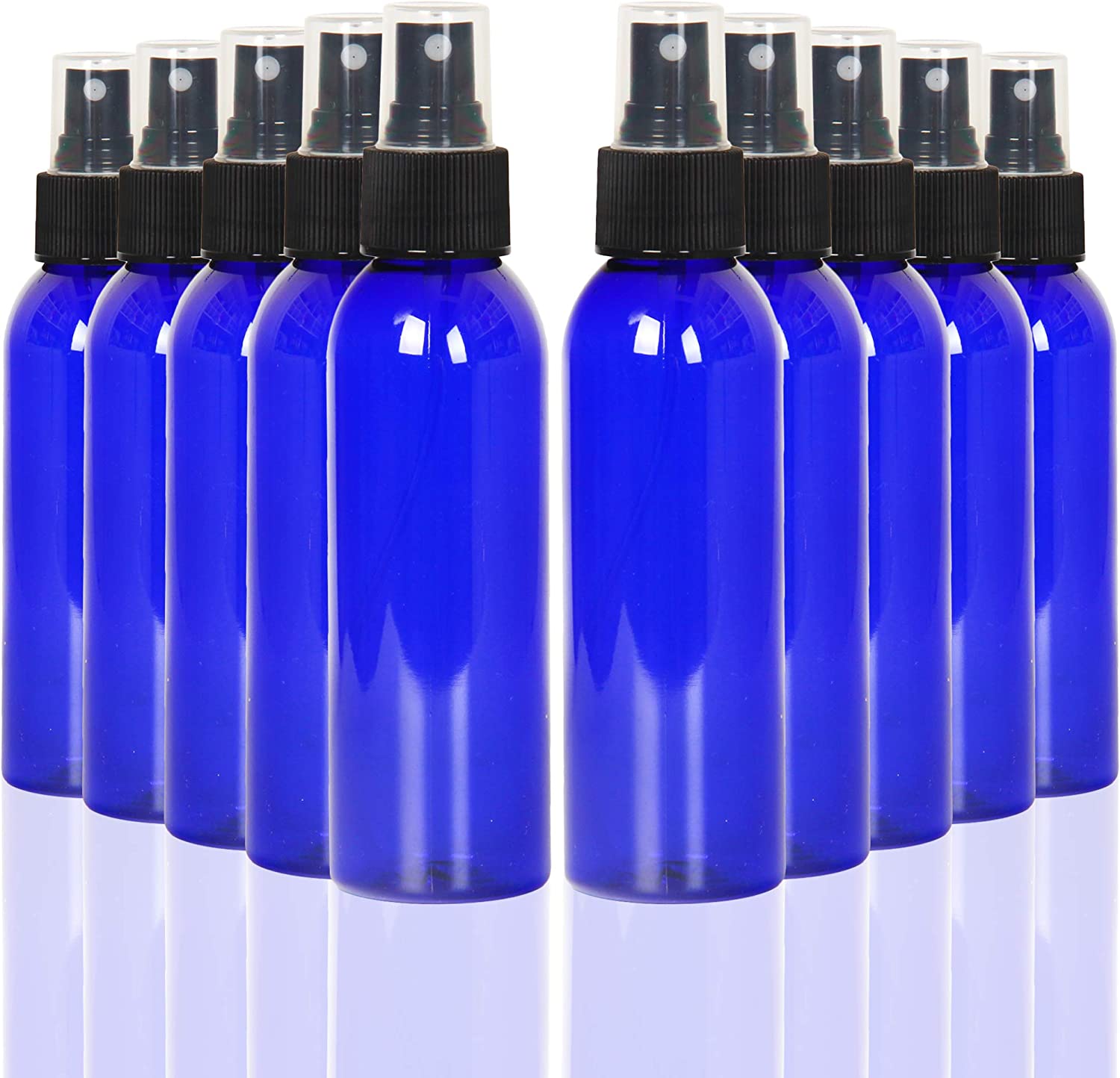 Youngever 10 Pack Blue Plastic Spray Bottles 4 Ounce  -. (LNC)