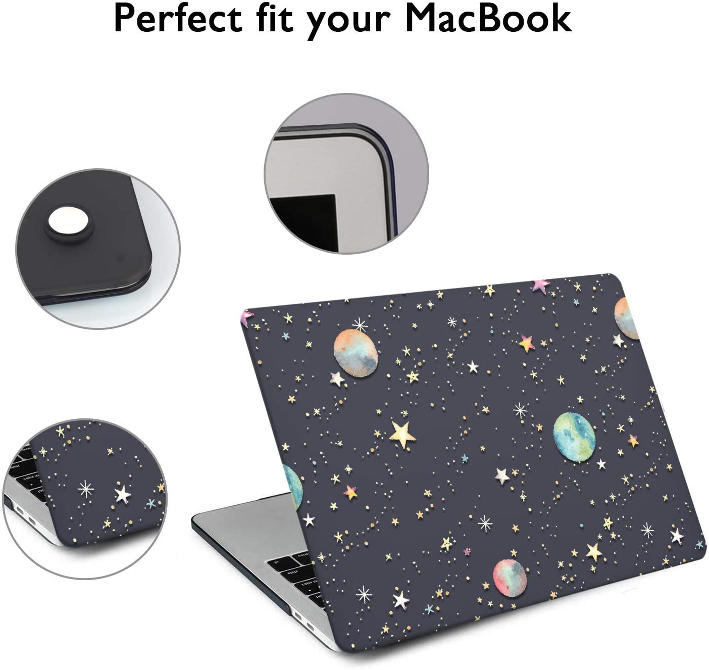 Galaxy -  MacBook Air 13 inch Case 2009 - 2017 Release. Hard case, screen & keyboard protector - e4cents