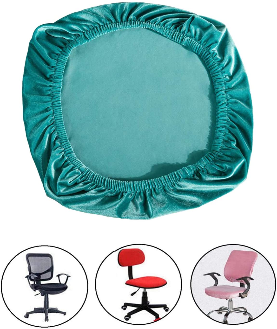 FREE - Stretch Spandex Velvet Chair Covers Office Swivel chair ( 4pcs) - e4cents