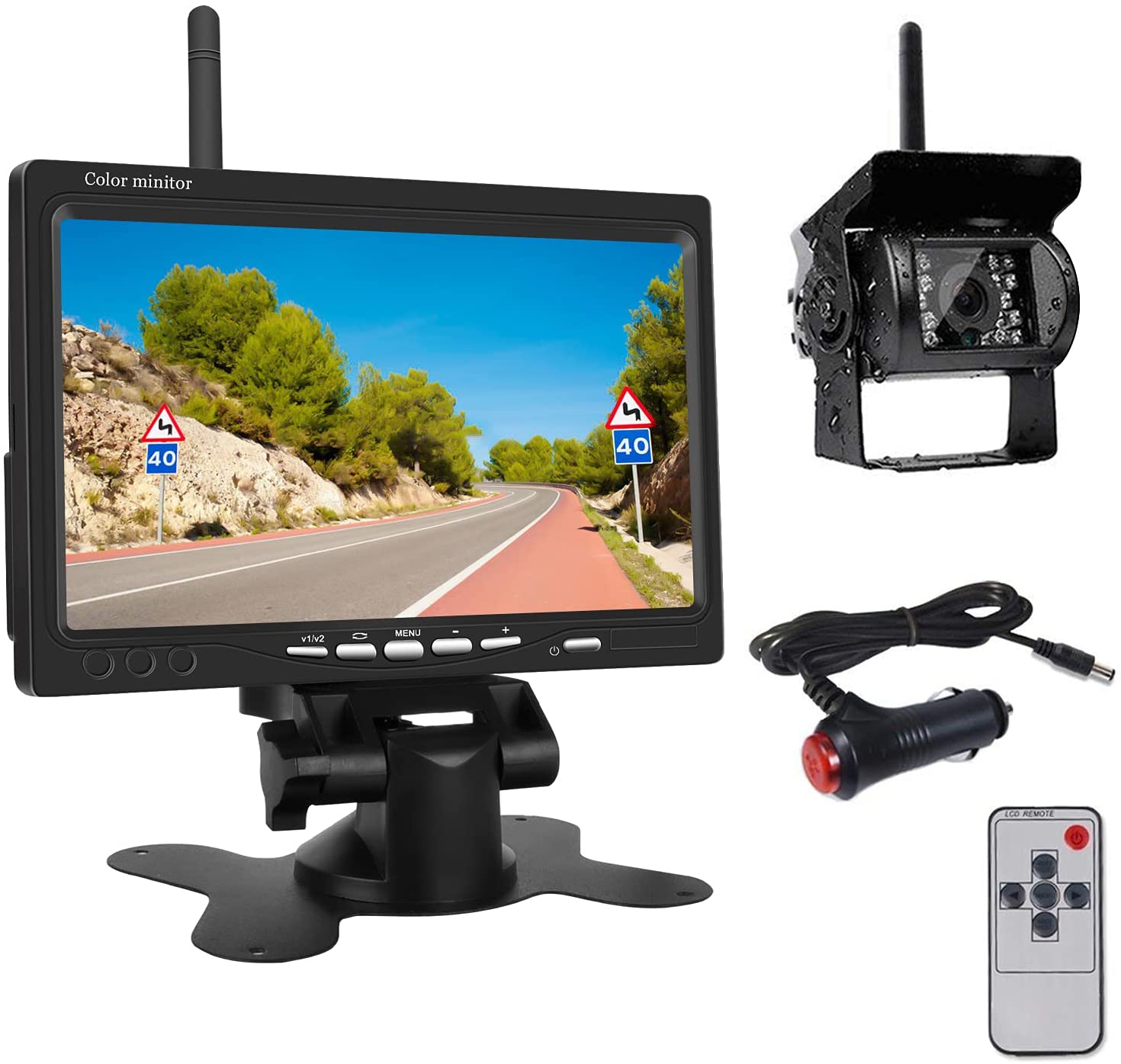 Wireless Car Backup Camera and Monitor Kit