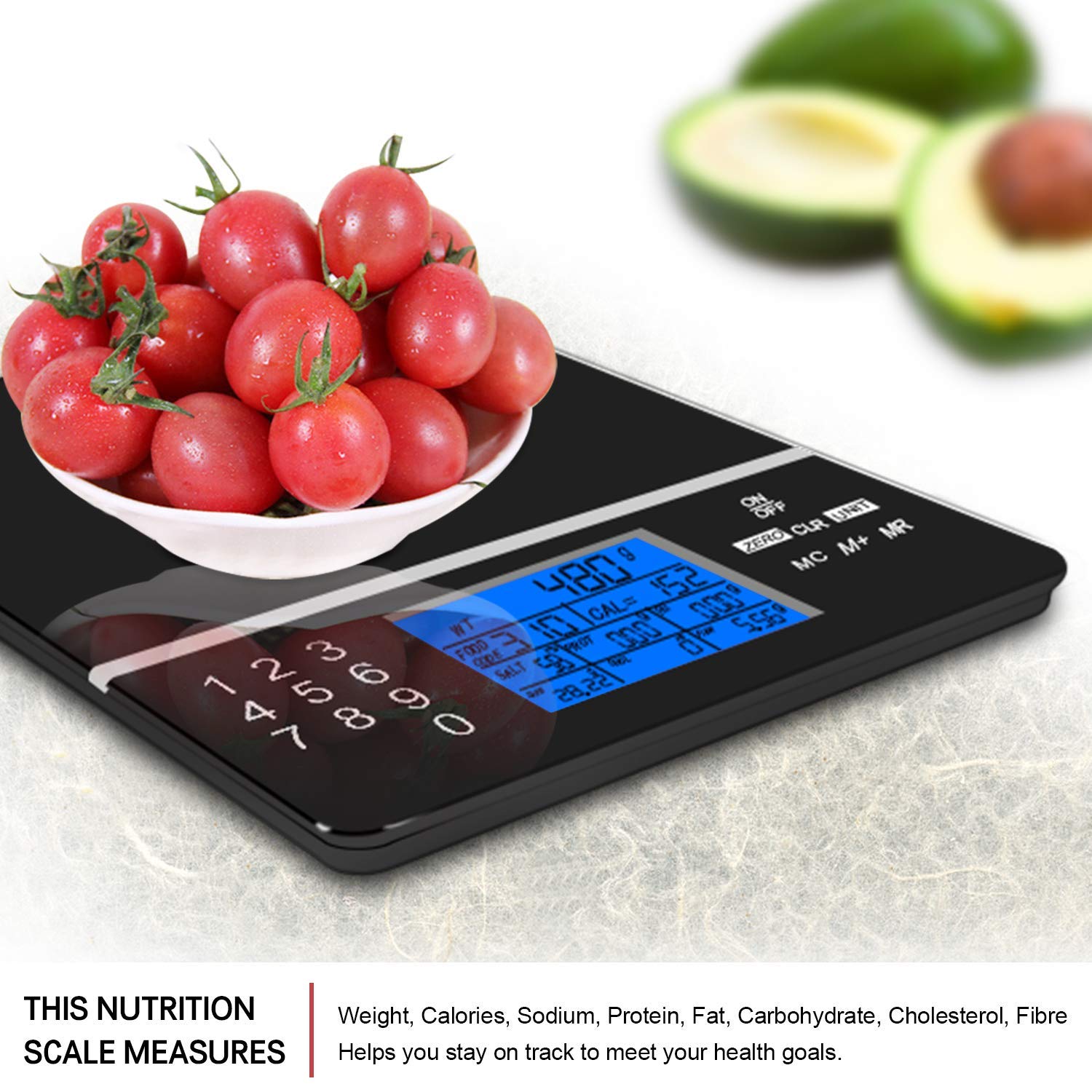 Smart Food Scale with Perfect Portions Nutritional Facts Display - e4cents