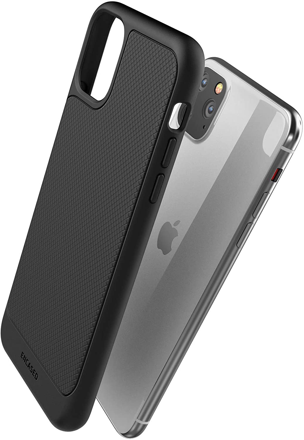 Encased iPhone 11 Pro Case (Thin Armor) Slim Flexible Grip Phone Cover - Black - e4cents