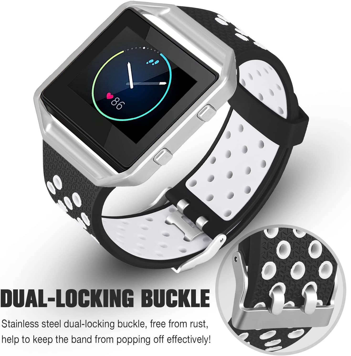 Fitbit Blaze Smart Watch Black Bands - e4cents