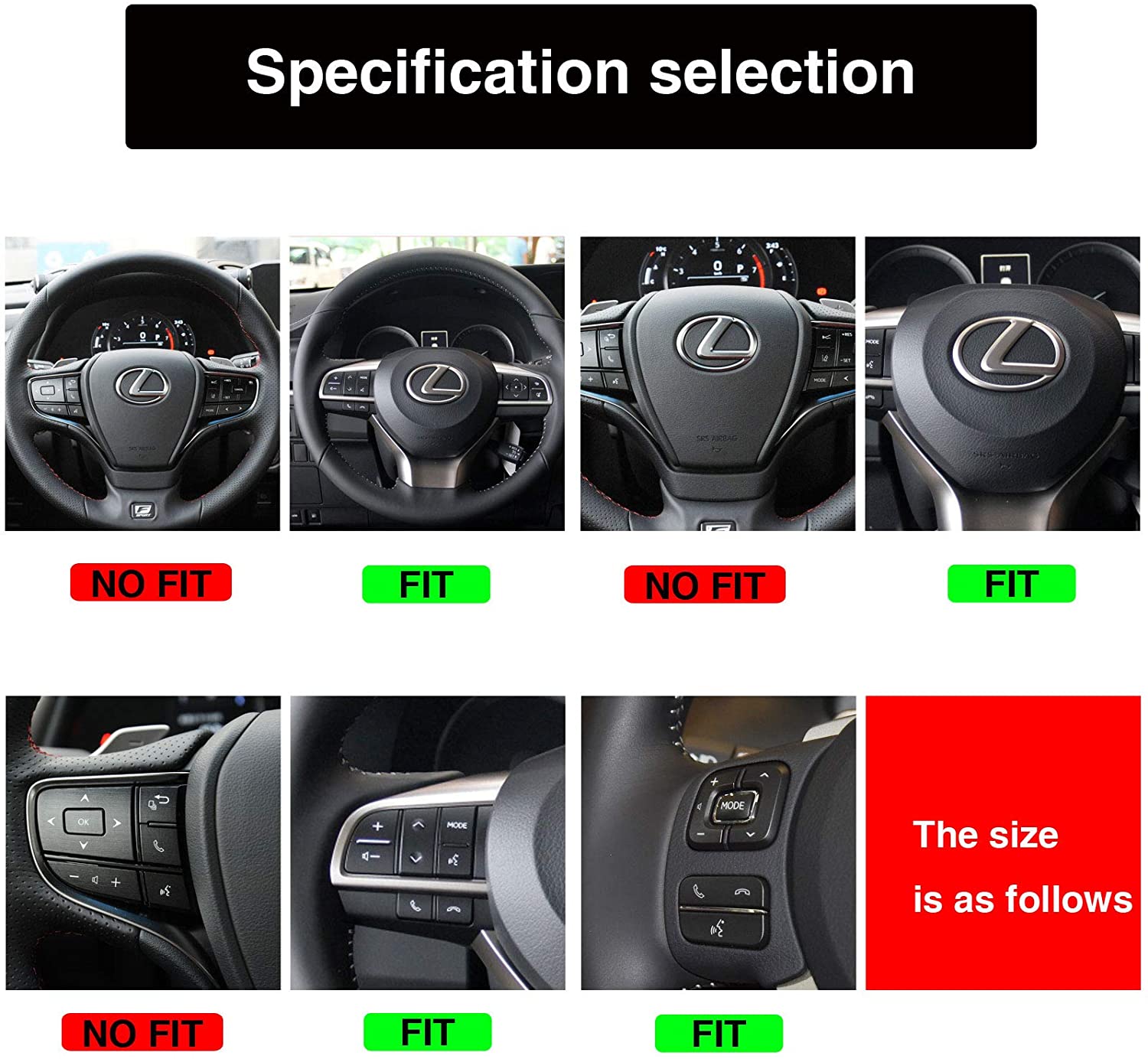 Bling Bling Car Steering Wheel Decorative Diamond Sticker Fit for Lexus. - e4cents