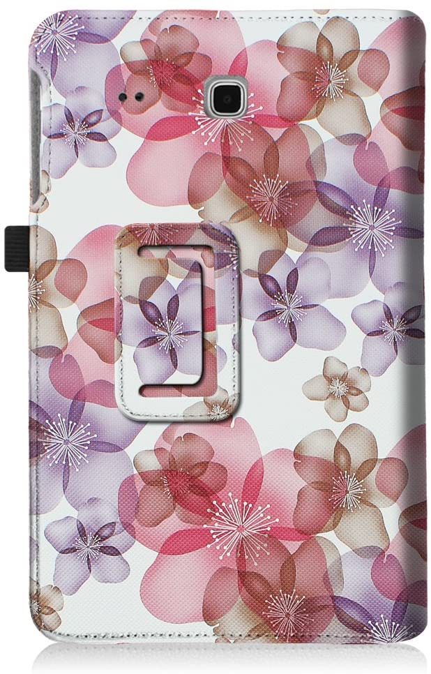 Moko Folio Case for Samsung Galaxy Tab E 9.6 - Silk Flowers - e4cents