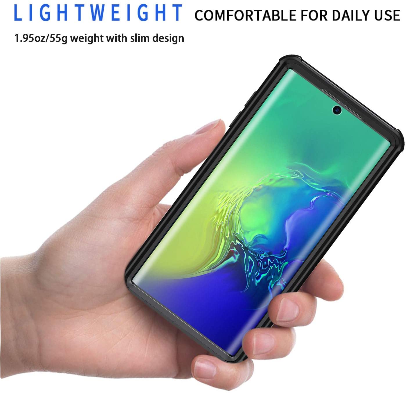 seacosmo Galaxy Note 10 Plus Case - Black tranparent. - e4cents