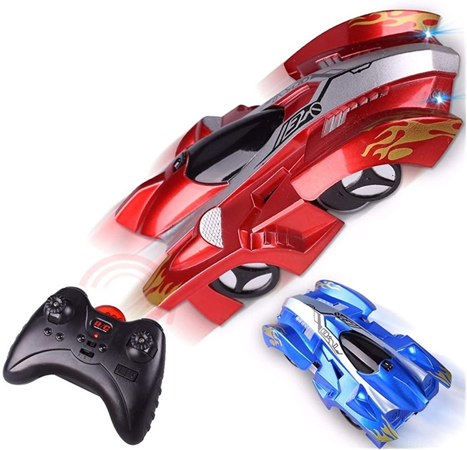 RC Wall Climbing Mini Car Toy Wireless Electric Remote Control  - RED - e4cents