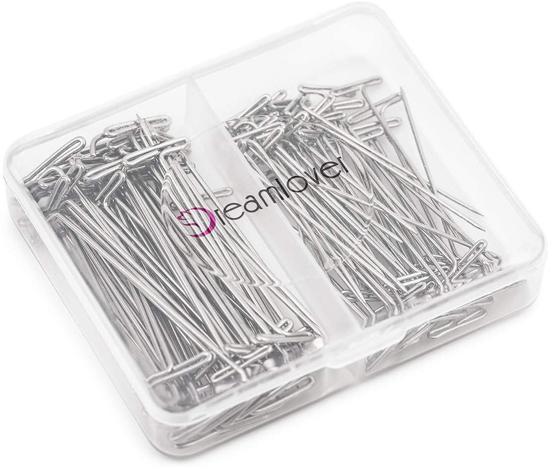 Dreamlover T Pins for Wigs, Push T Pins for Blocking, Knitting, Modelling and Crafts, 100 Pack - e4cents