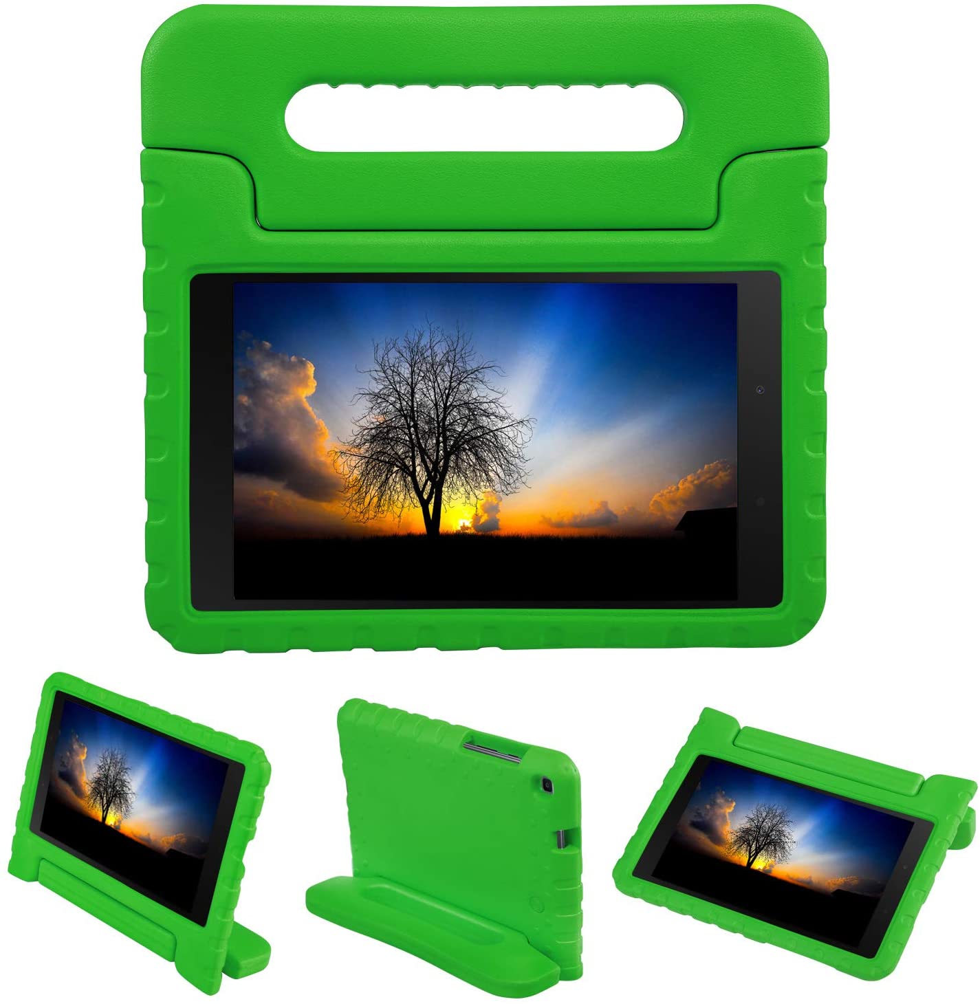 LEADSTAR Kids Case for Samsung Galaxy Tab A 8.0 2019 (SM-T290/T295) - Toddler Lightweight - (GREEN) - e4cents