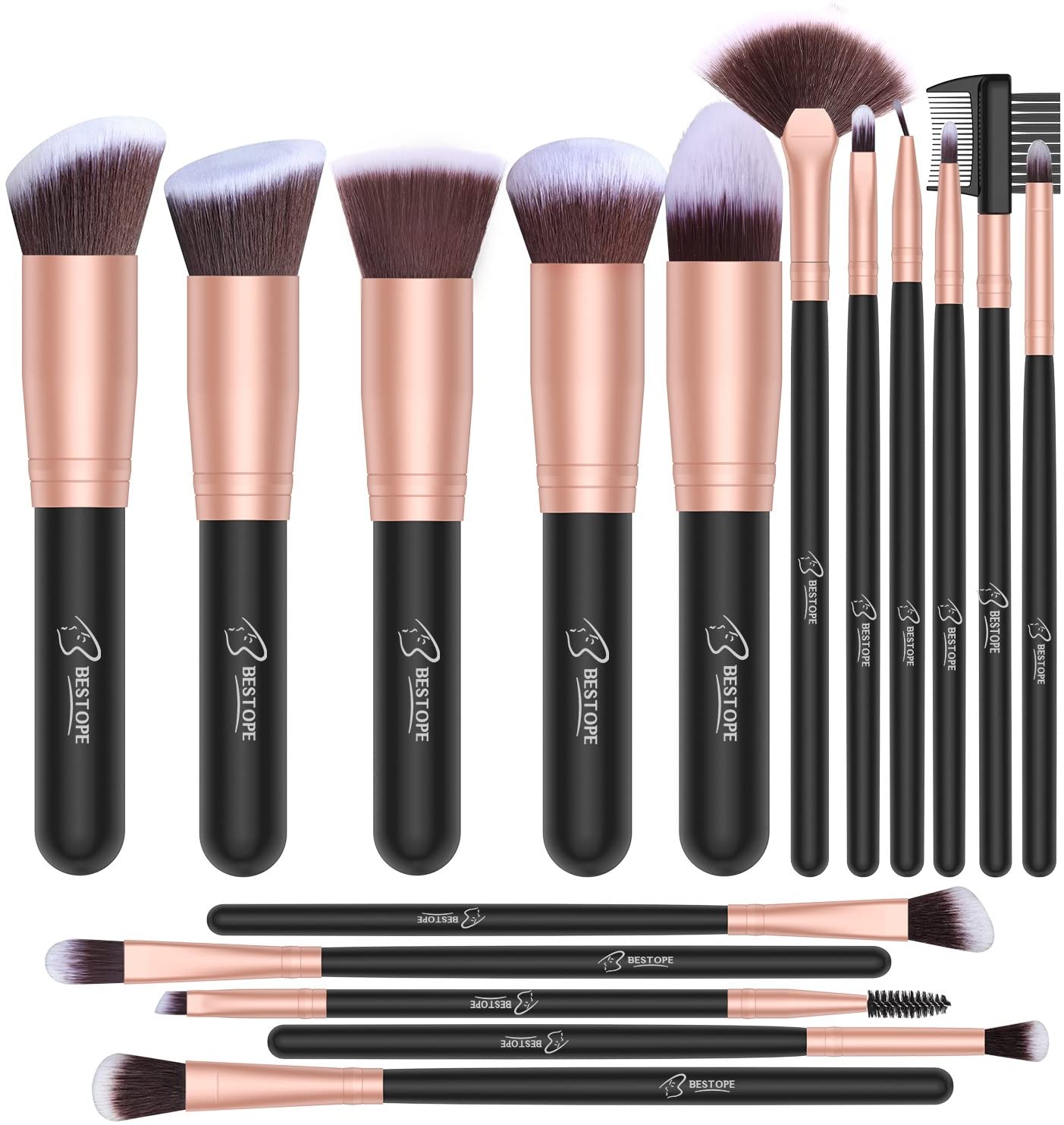 BESTOPE Makeup Brushes 18 PCs Makeup Brush Set. - e4cents