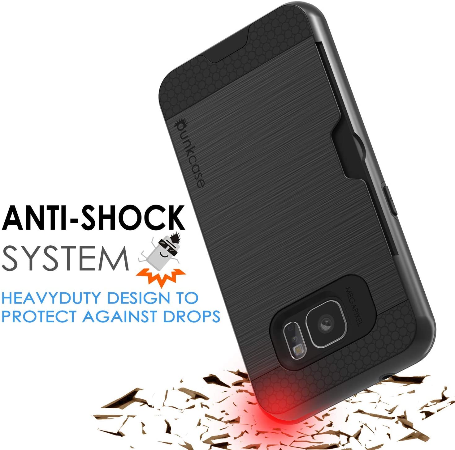 PunkCase S7 Plus Case [Slot Series] [Slim Fit] Dual-Layer Armor Cover w/Integrated Anti-Shock System. - e4cents