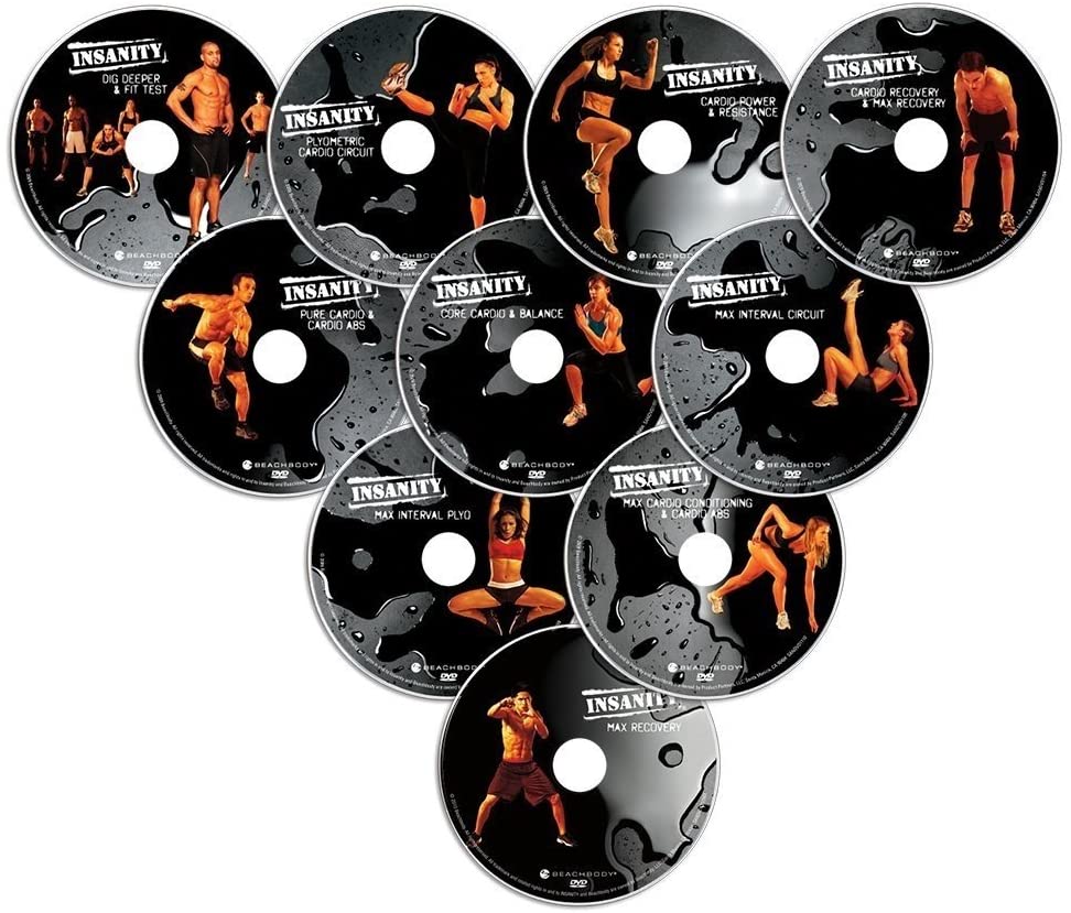 20 minute insane full pack workout CDs - e4cents