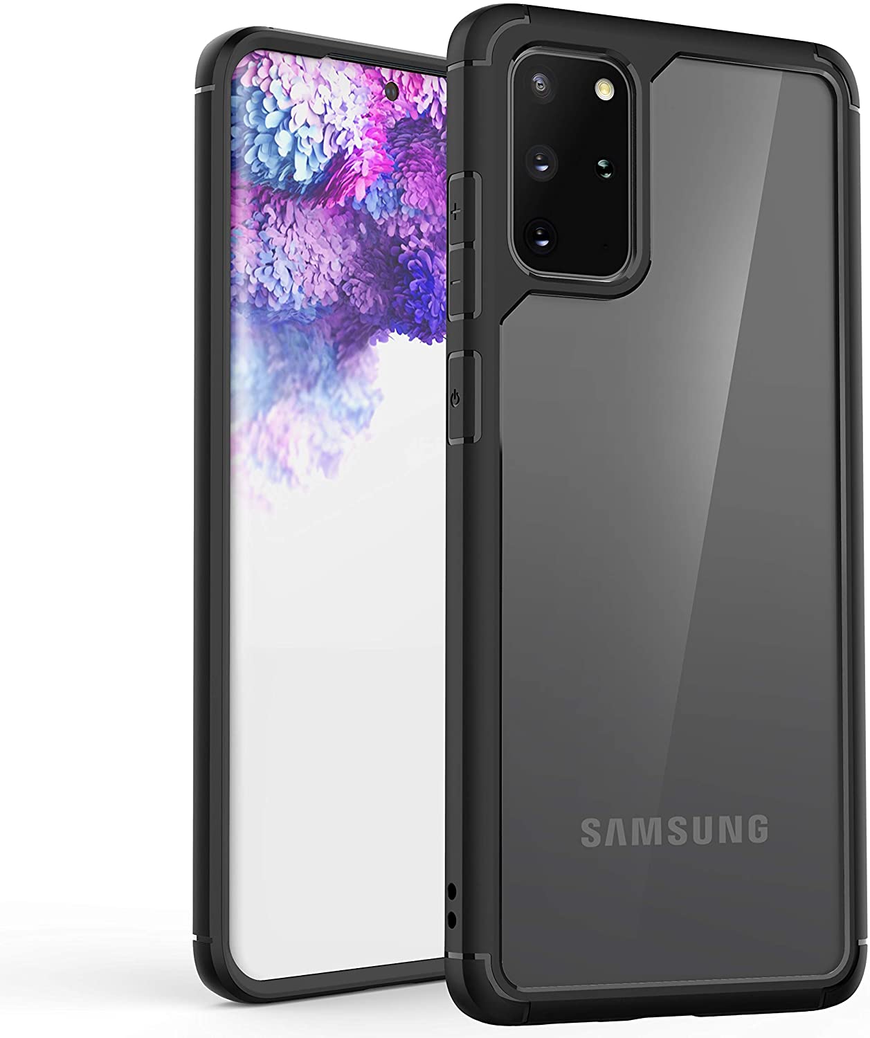 ORETECH Designed for Samsung Galaxy S20 Plus Case (2020) Clear Back Slim with Transparent Hard PC Soft TPU Silicone Bumper - e4cents