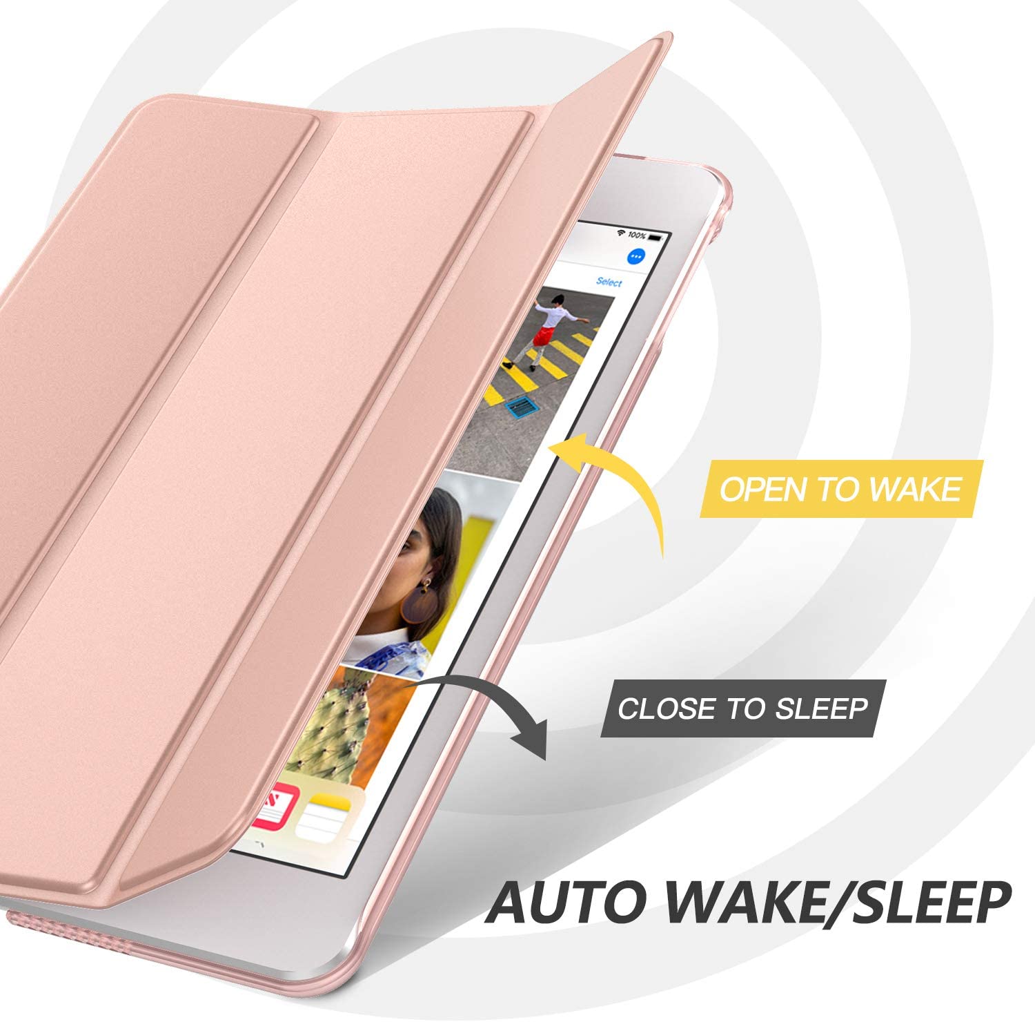 MOKO Case for iPad Mini 4 (2015 Model Mini 4th Generation) - ROSE GOLD. - e4cents