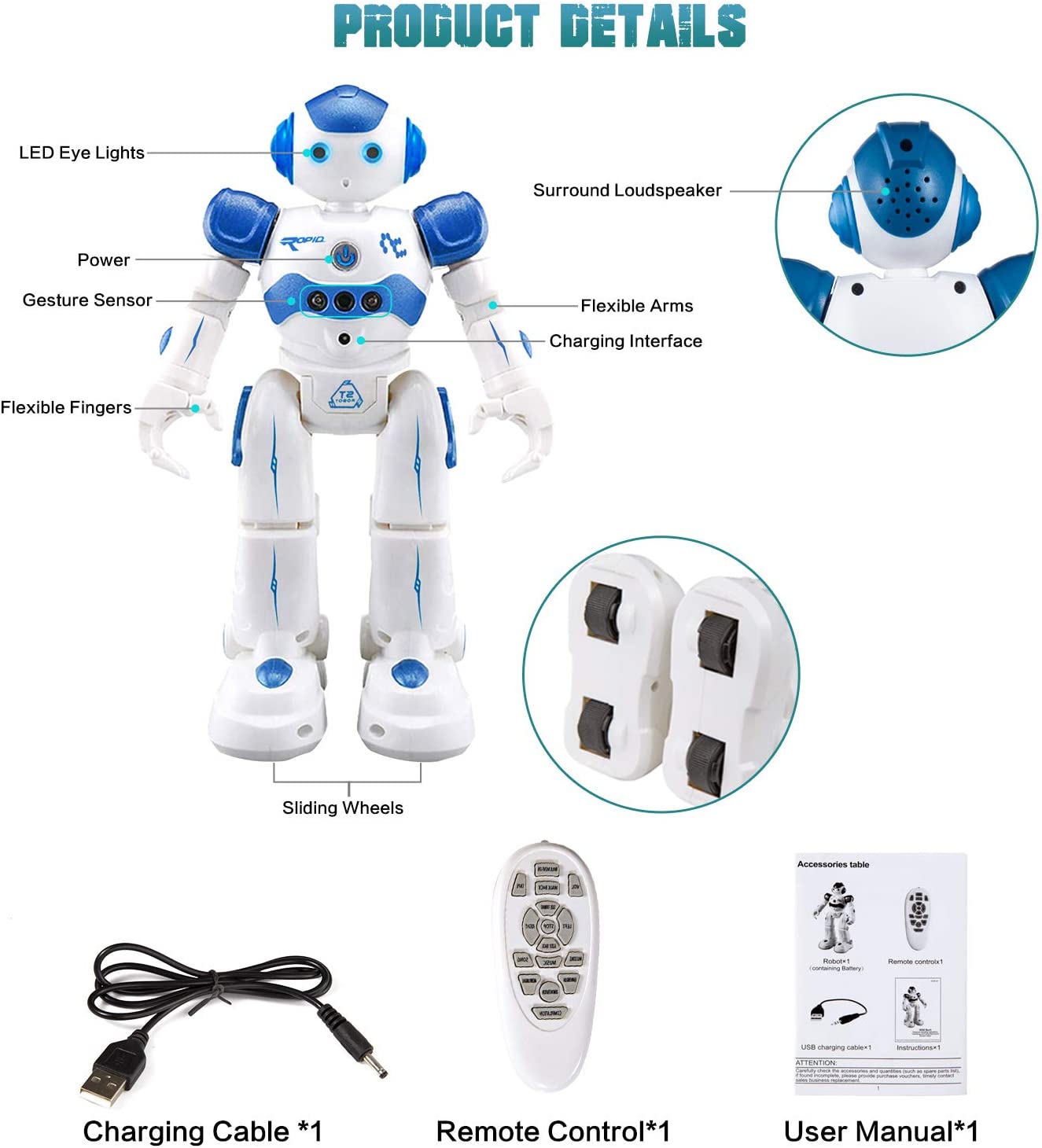 Remote Control Robot Toys for Kids.