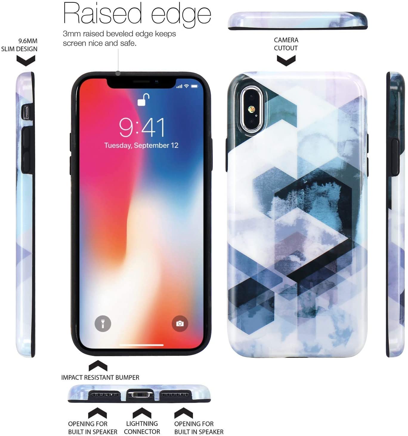 iPhone X / Xs  TPU Soft Rubber Silicone Cover case - various designs - e4cents